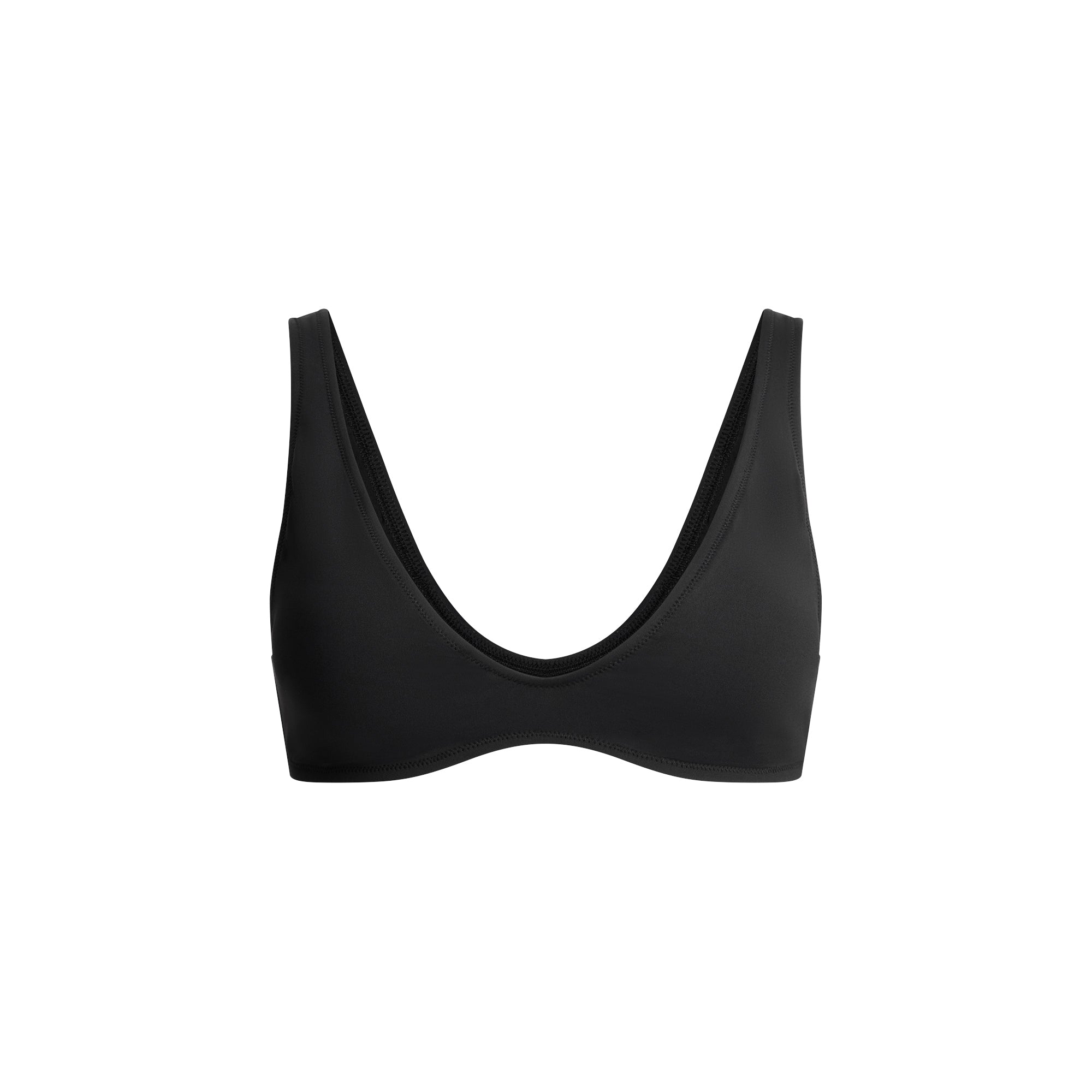 SKIMS SIGNATURE SWIM PLUNGE BIKINI TOP | ONYX - Mind Türkiye