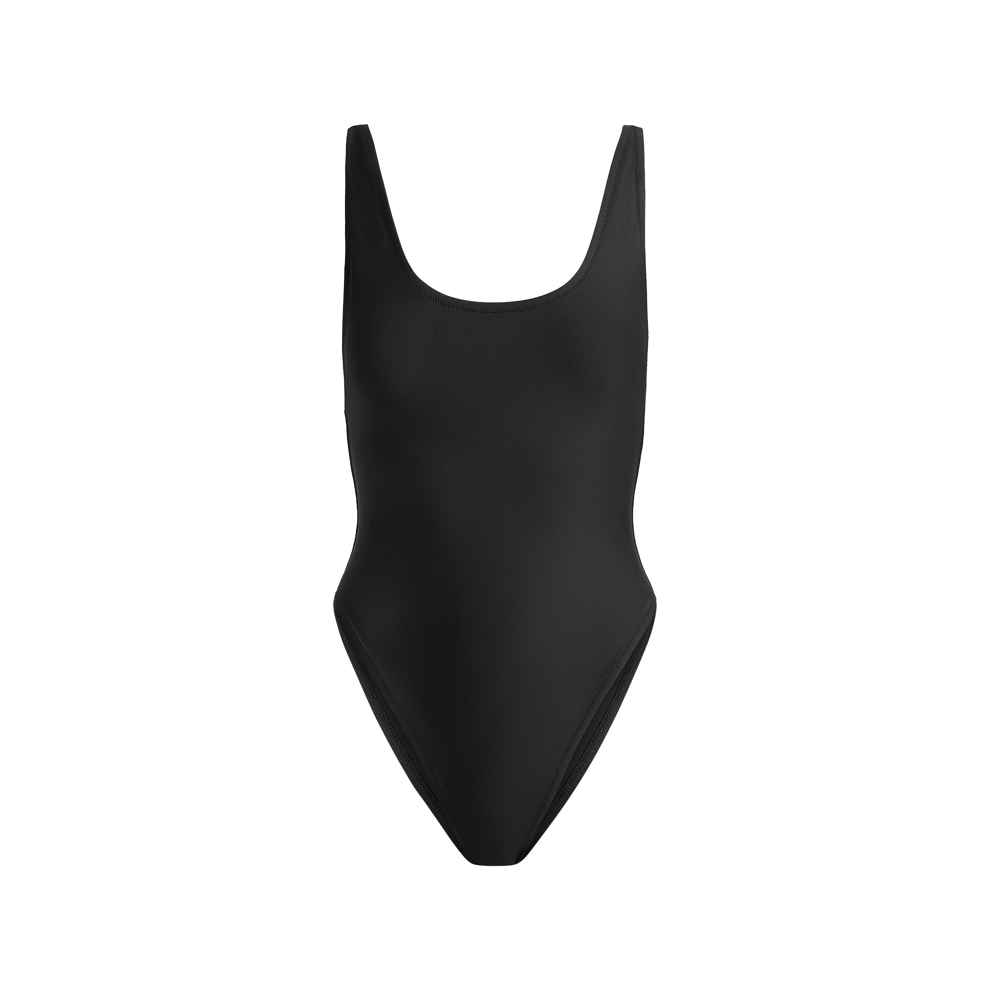 SKIMS SIGNATURE SWIM SCOOP NECK ONE PIECE | ONYX