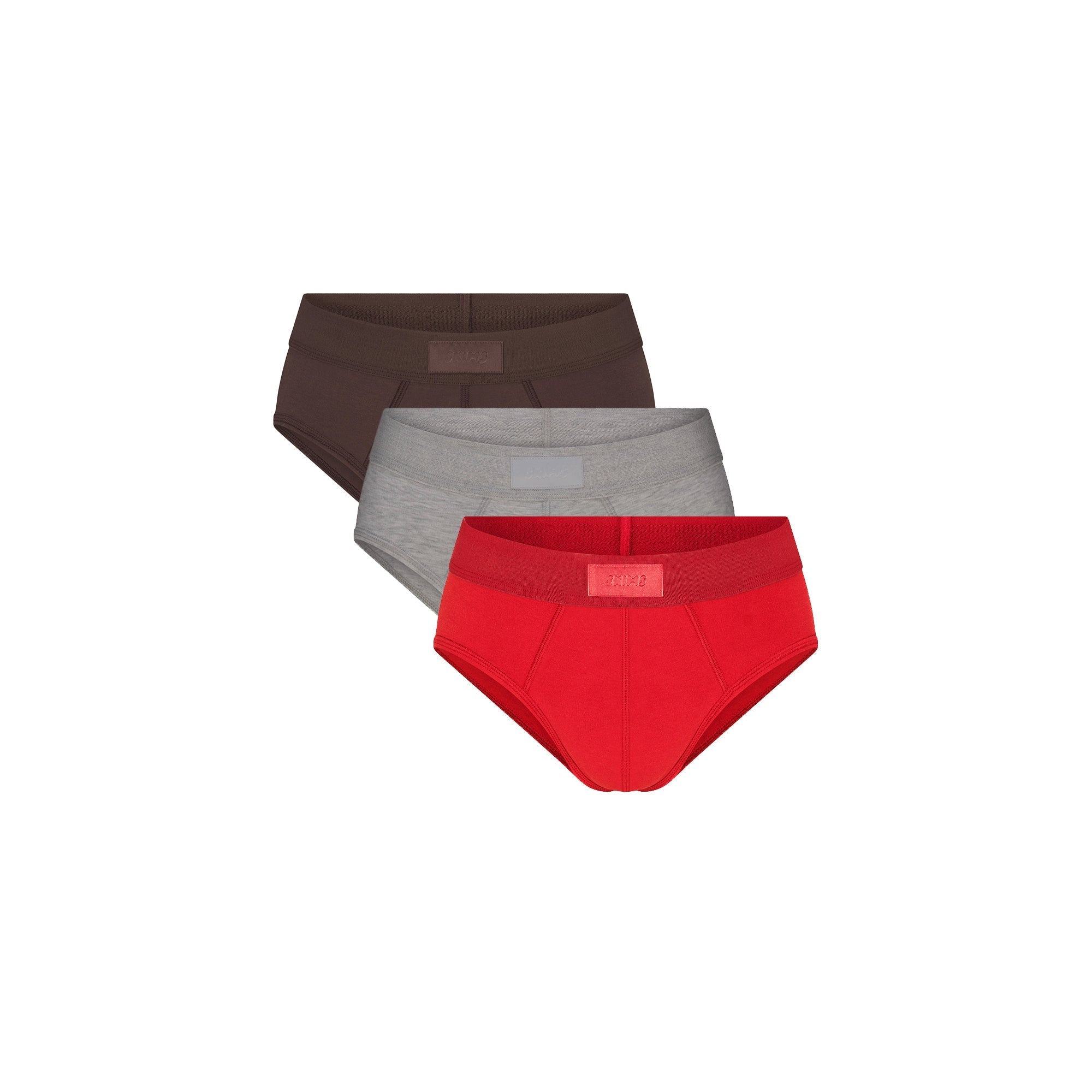 SKIMS COTTON MENS BRIEF 3-PACK | RUBY ESPRESSO MULTI - Mind Türkiye