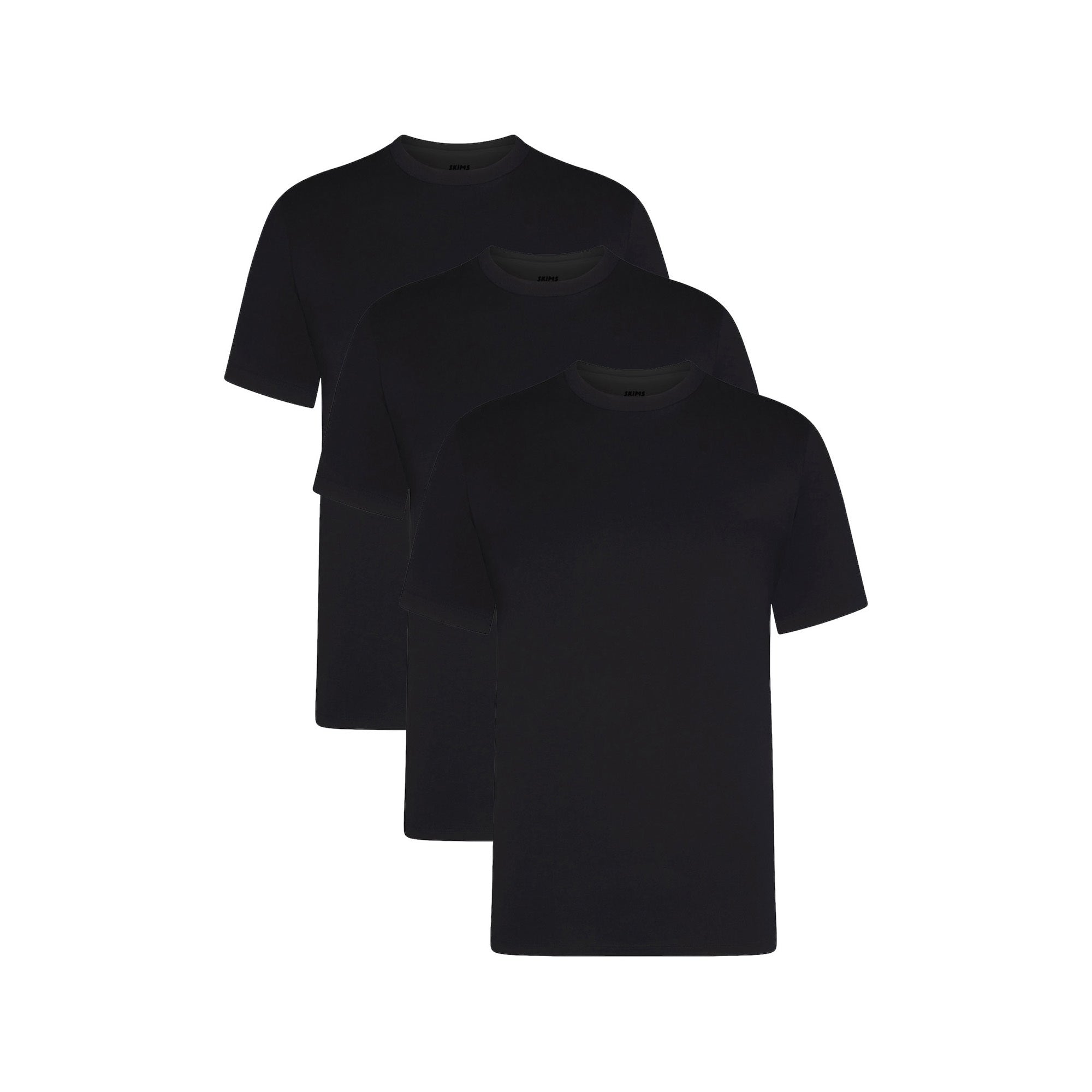 SKIMS BASICS MENS LIGHTWEIGHT T-SHIRT 3-PACK | OBSIDIAN - Mind Türkiye