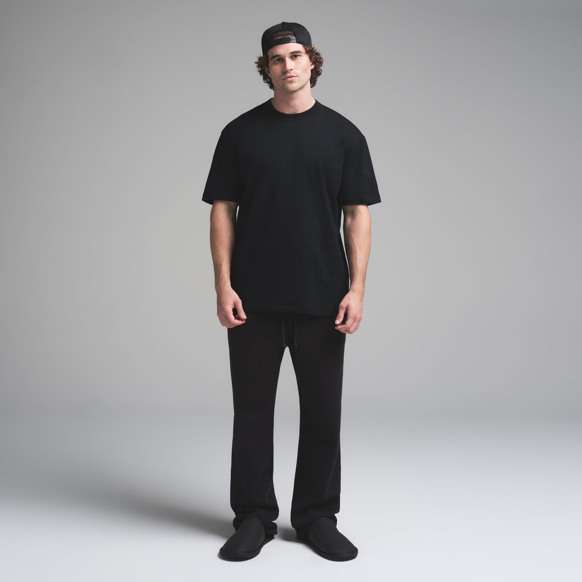 SKIMS HEAVYWEIGHT COTTON MENS RELAXED T-SHIRT | OBSIDIAN - Mind Türkiye
