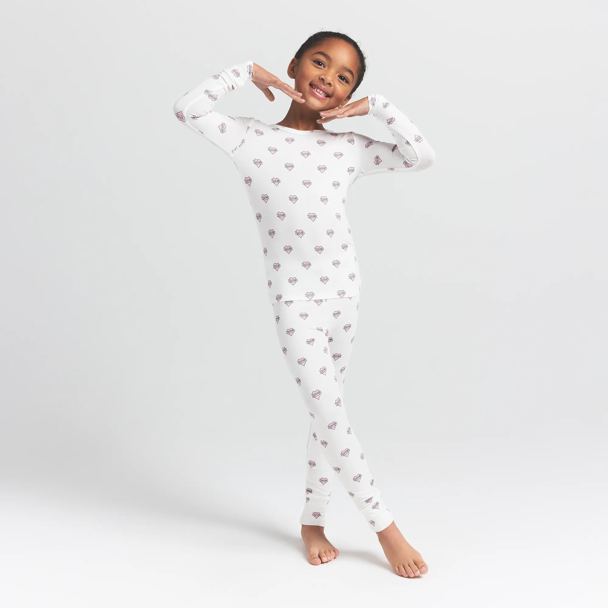 SKIMS SLEEP KIDS SLEEP SET | MARBLE HEART BANNER - Mind Türkiye