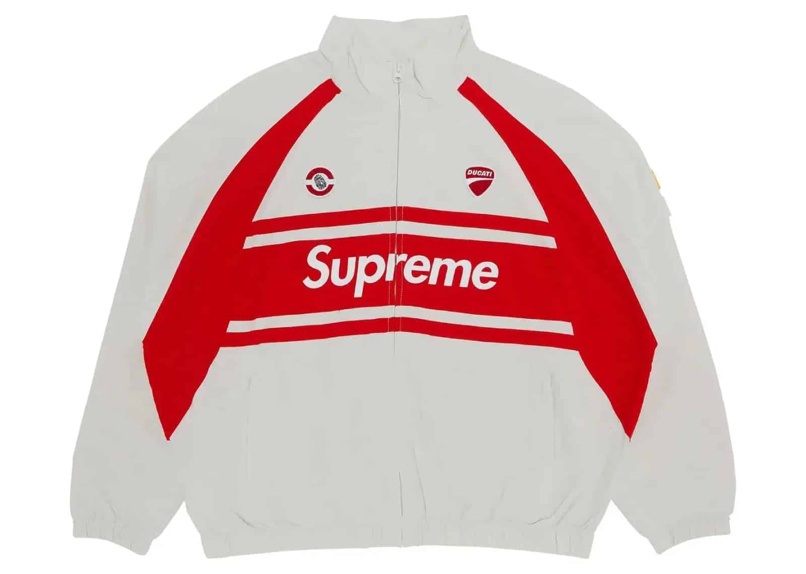 Supreme Ducati Track Jacket Light Grey - Mind Türkiye