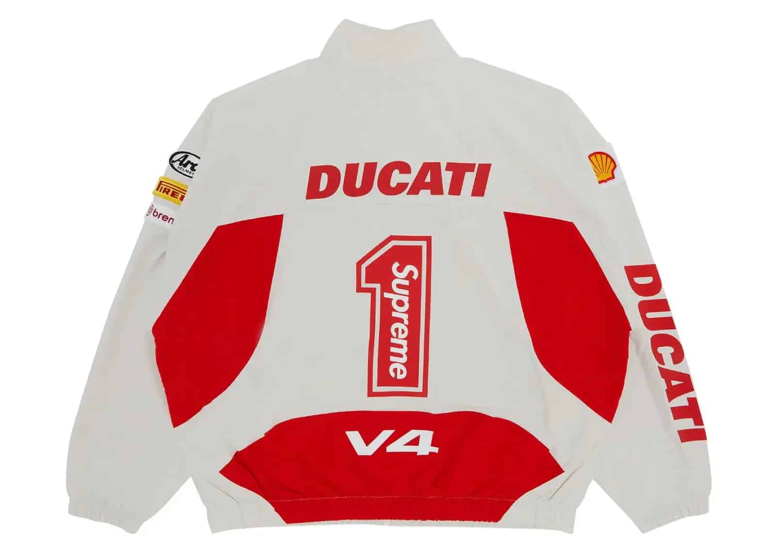 Supreme Ducati Track Jacket Light Grey - Mind Türkiye