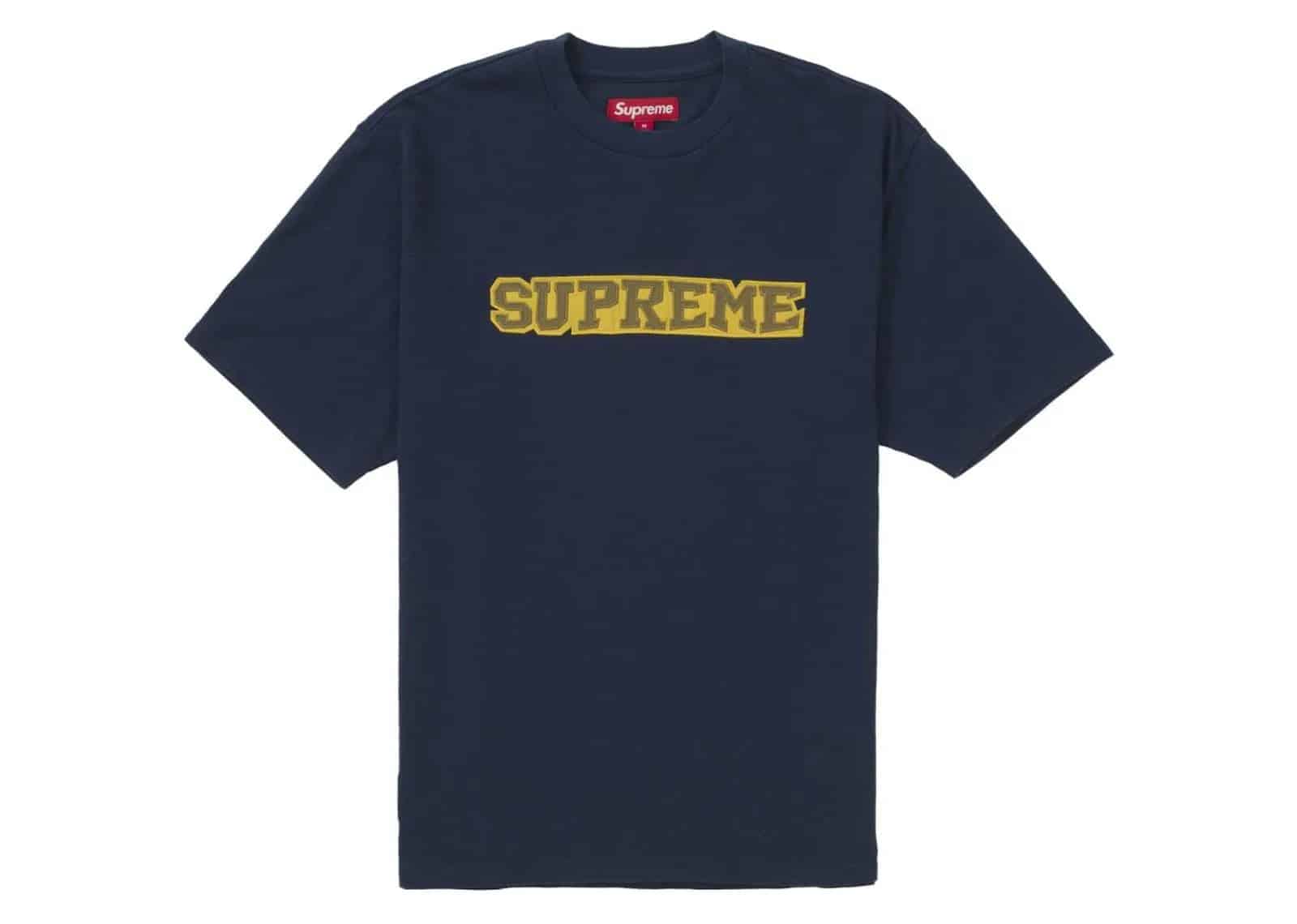 Supreme Satin Appliqué S/S Top Navy - Mind Türkiye