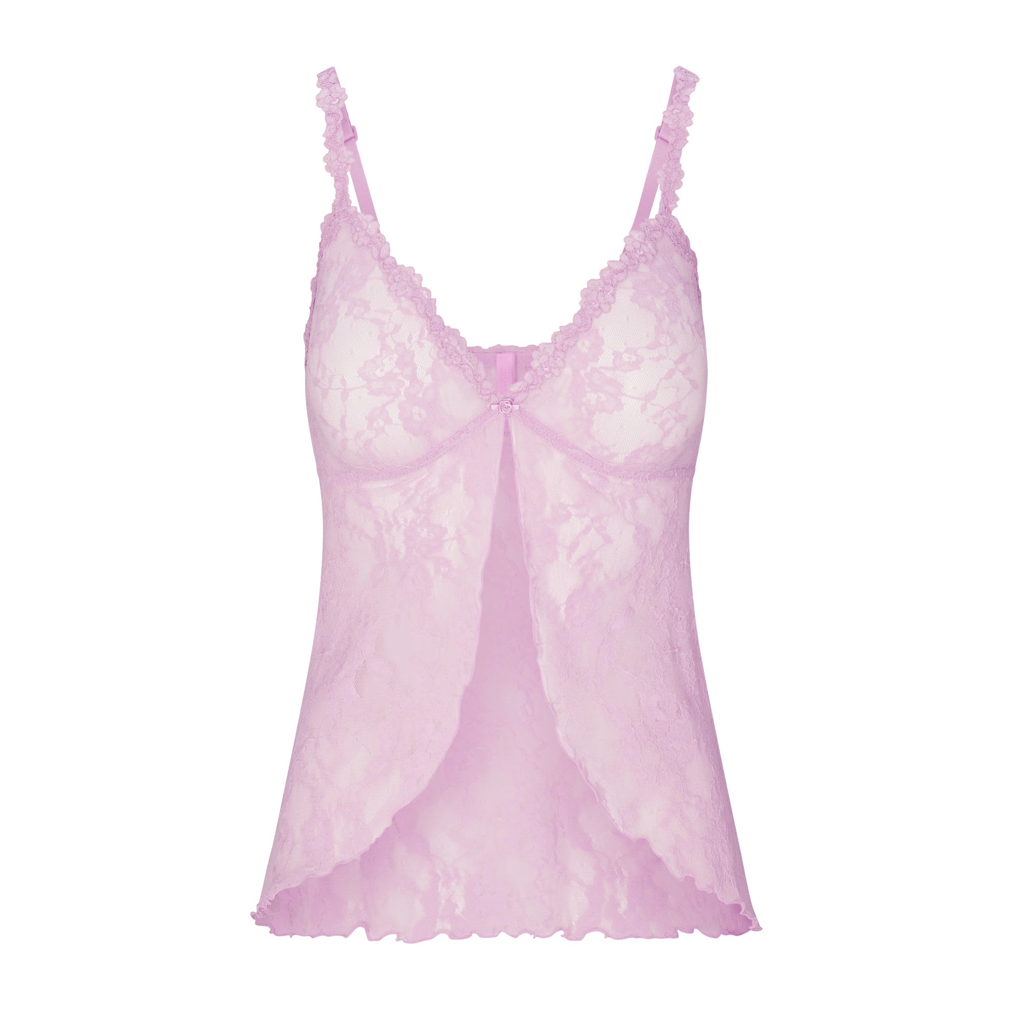 SKIMS STRETCH LACE BABYDOLL TOP | BABY PINK - Mind Türkiye