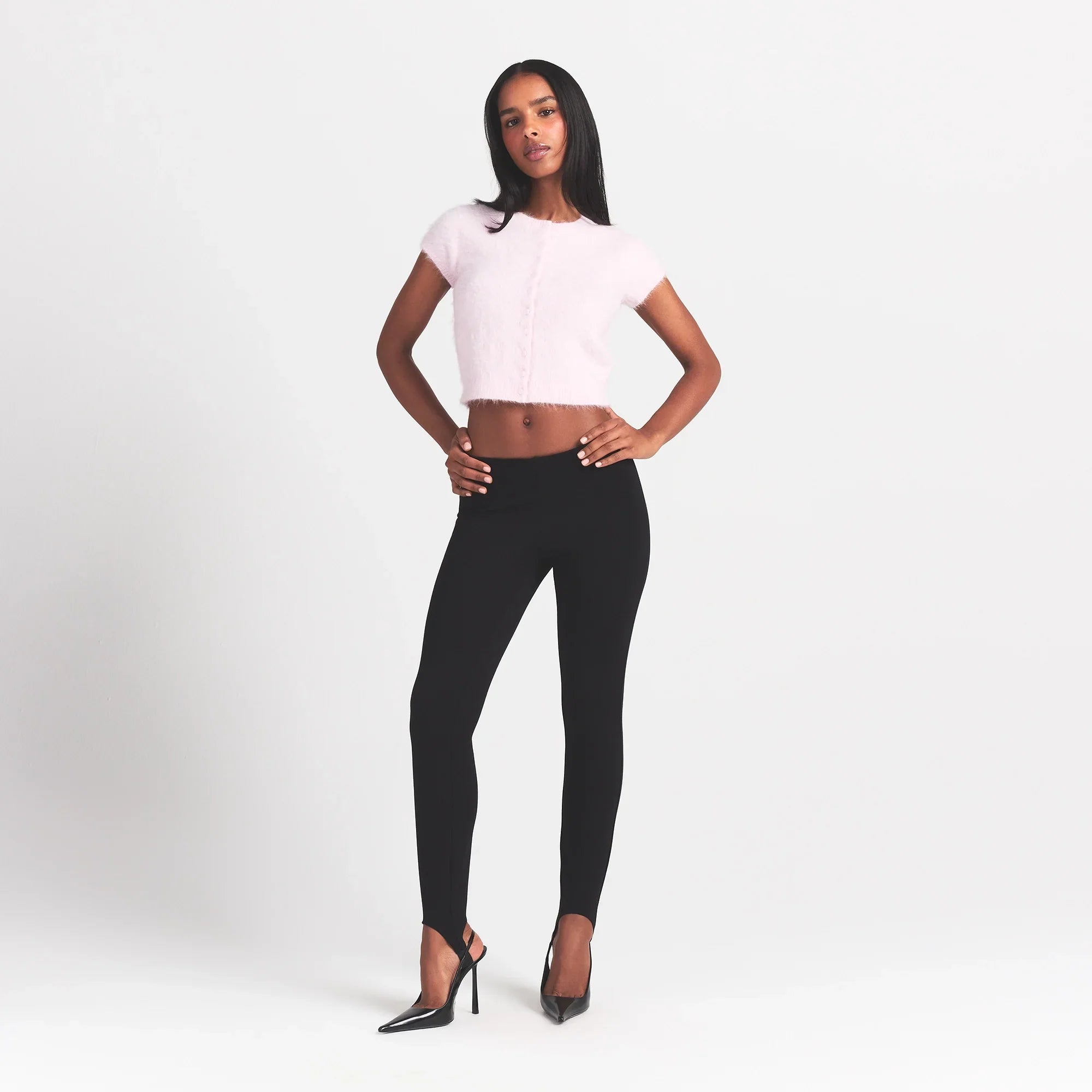 SKIMS BRUSHED ALPACA SHORT SLEEVE CARDIGAN | CHERRY BLOSSOM - Mind Türkiye