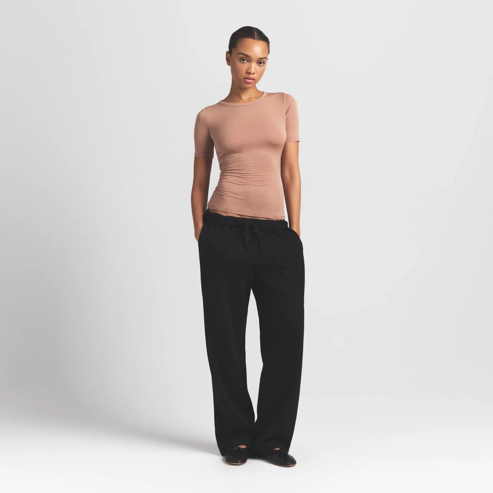 SKIMS SHEER MODAL LONG T-SHIRT | SIENNA - Mind Türkiye