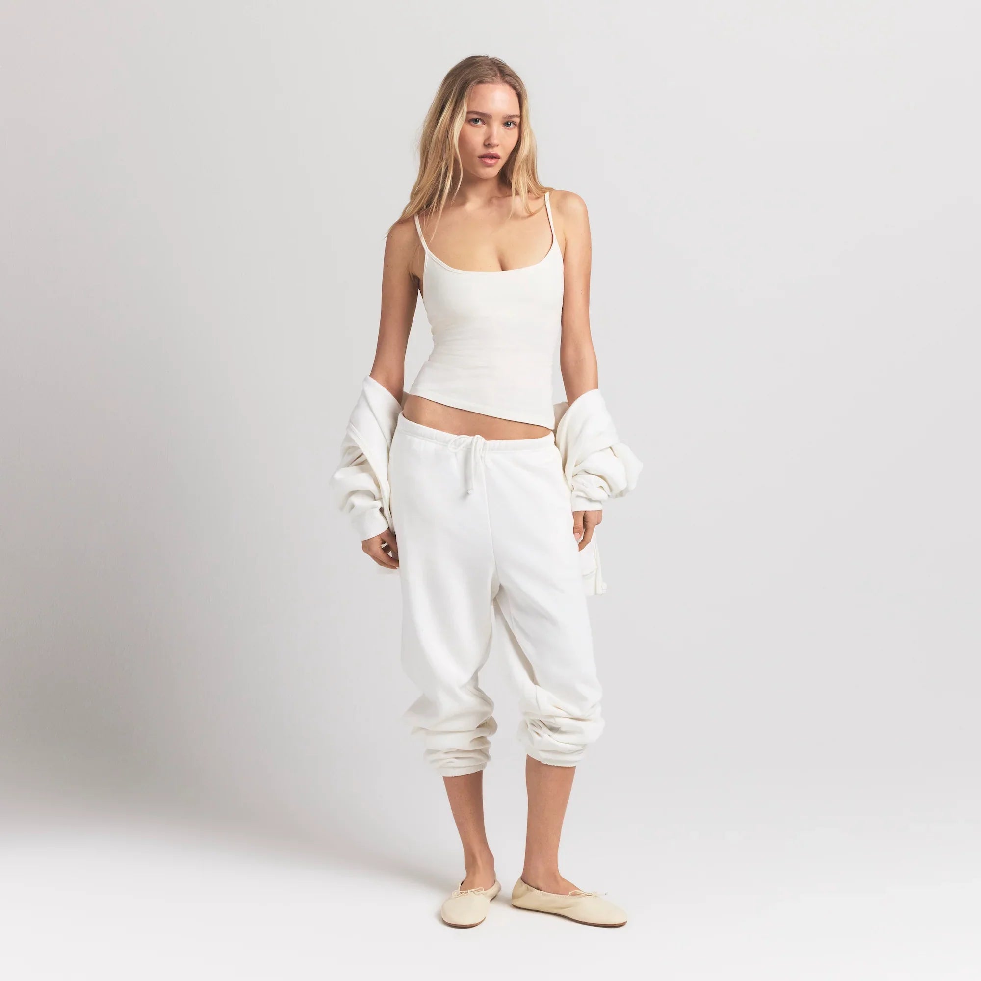 SKIMS COTTON JERSEY SCOOP NECK CAMI | MARBLE - Mind Türkiye