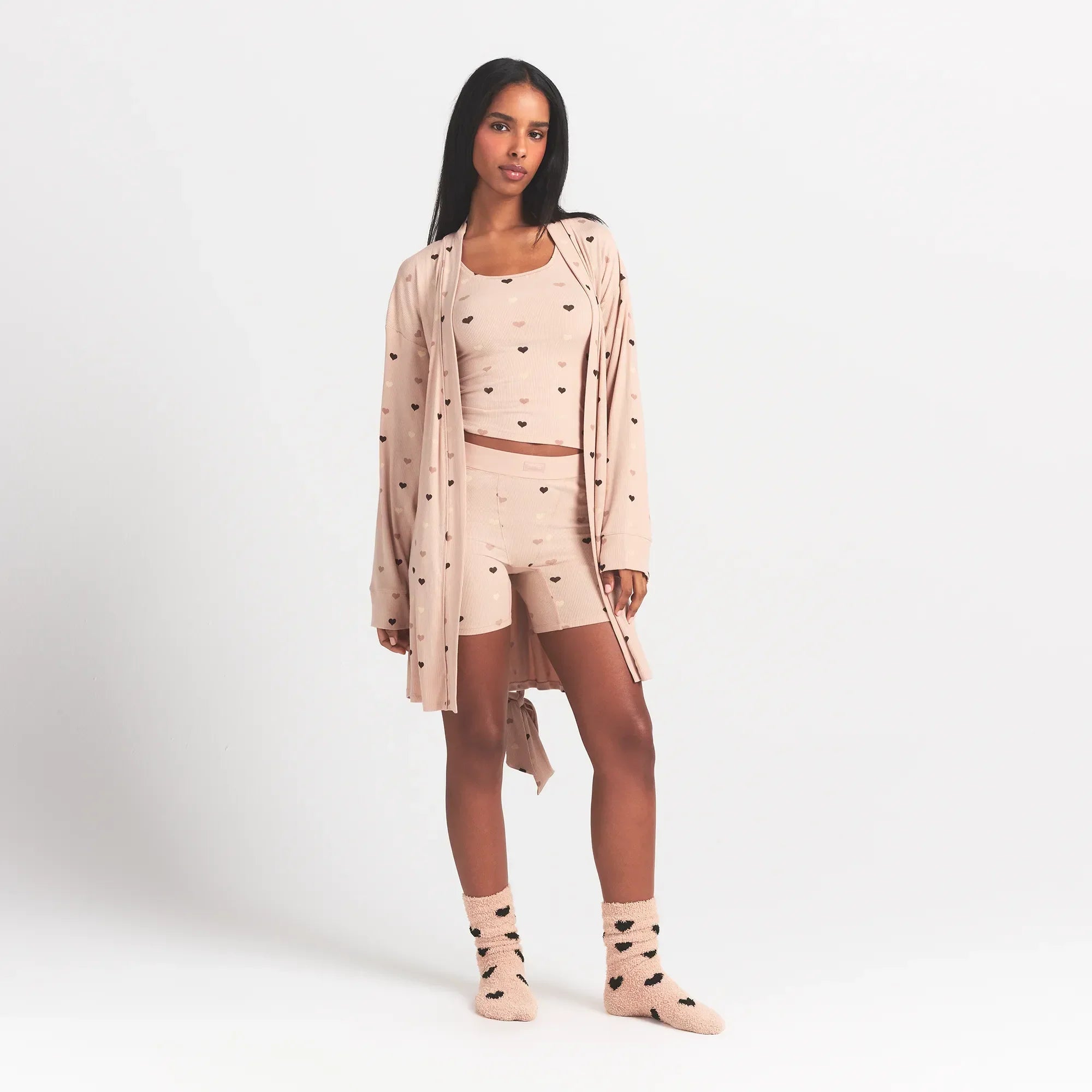 SKIMS SOFT LOUNGE TANK | MICA MINI HEART HALFDROP - Mind Türkiye