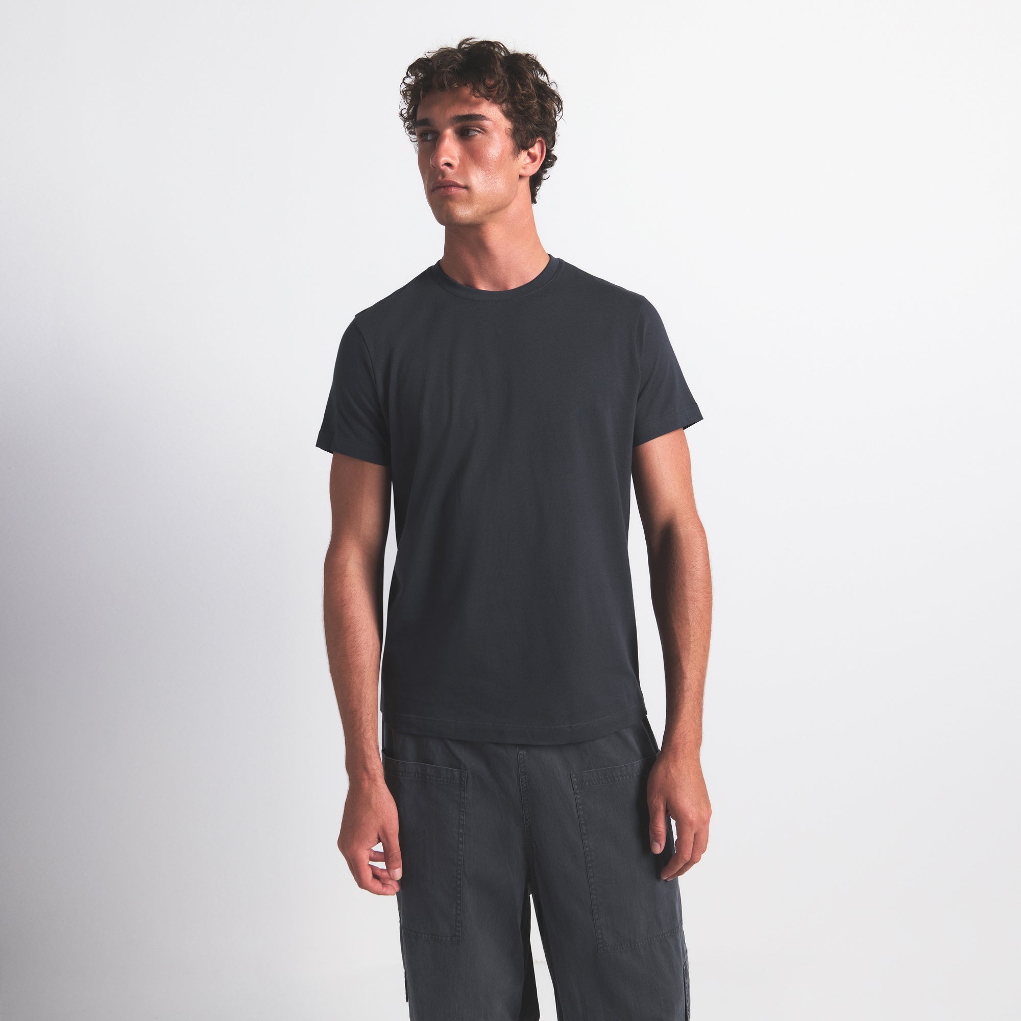 SKIMS COTTON MENS CLASSIC T-SHIRT | GRAPHITE - Mind Türkiye