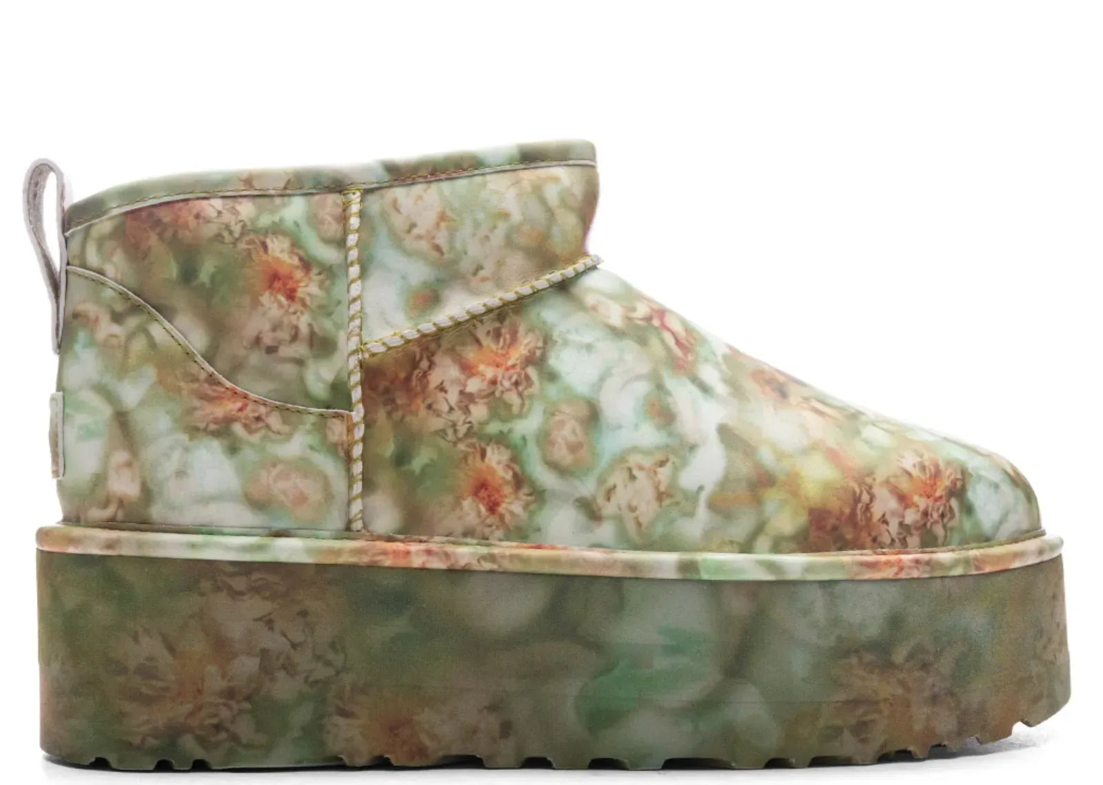 Ugg Classic Ultra Mini Platform Boot Collina Strada Green Floral - Mind Türkiye