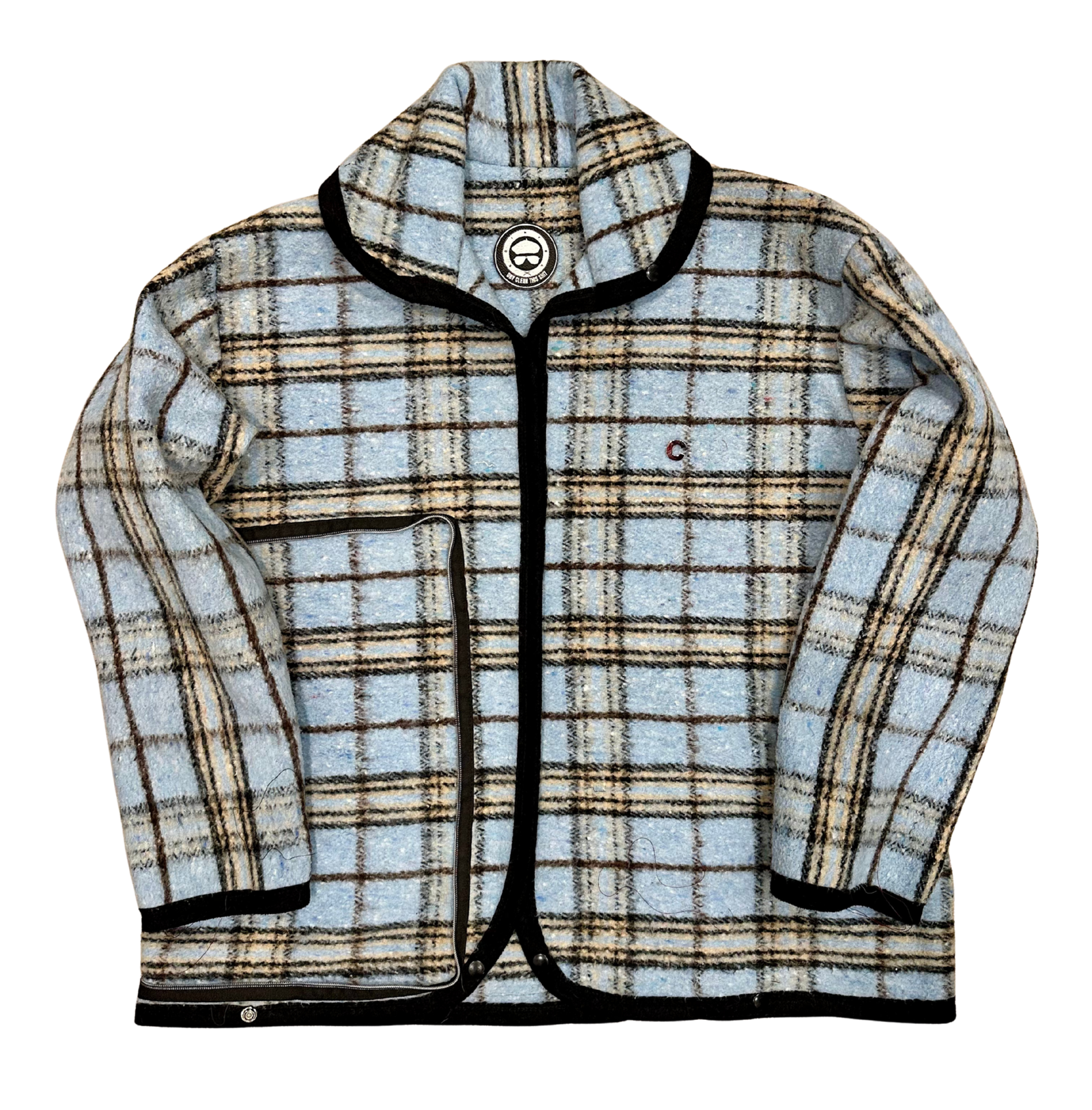 Cointel The Frostline Plaid Coat N Tote