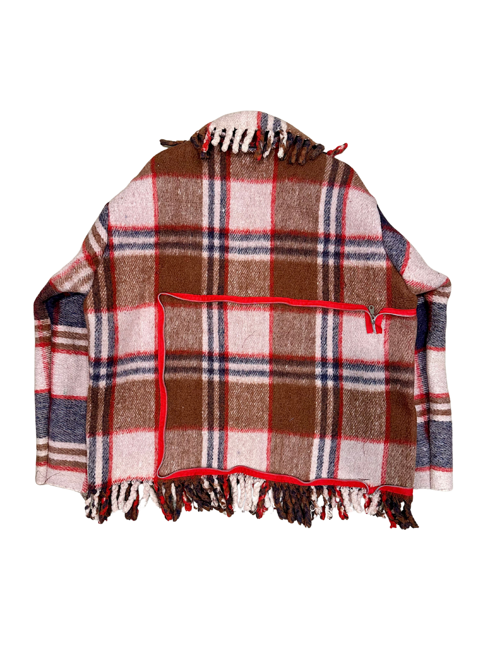 Cointel The Redline Fringe Plaid Coat - Mind Türkiye