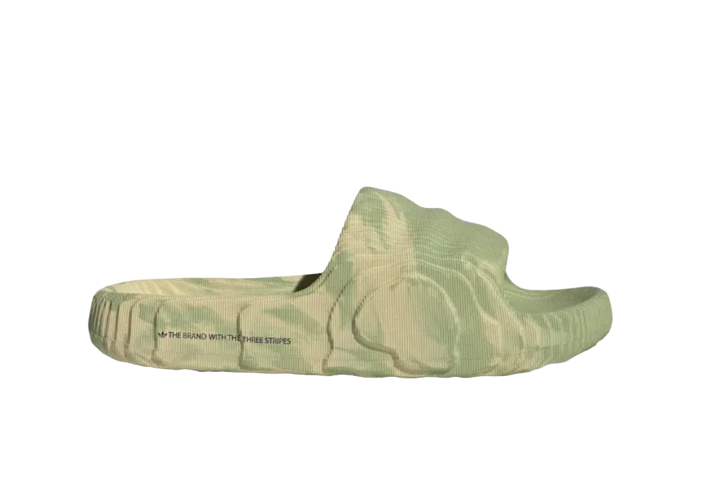 adidas Adilette 22 Slides Magic Lime St Desert Sand