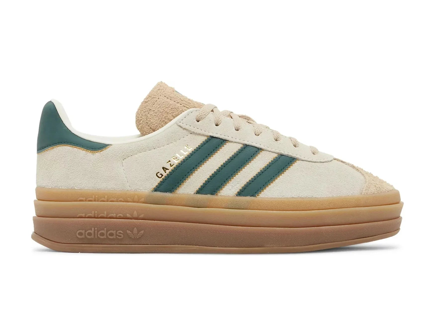 adidas Gazelle Bold Magic Beige Collegiate Green (W) - Mind Türkiye