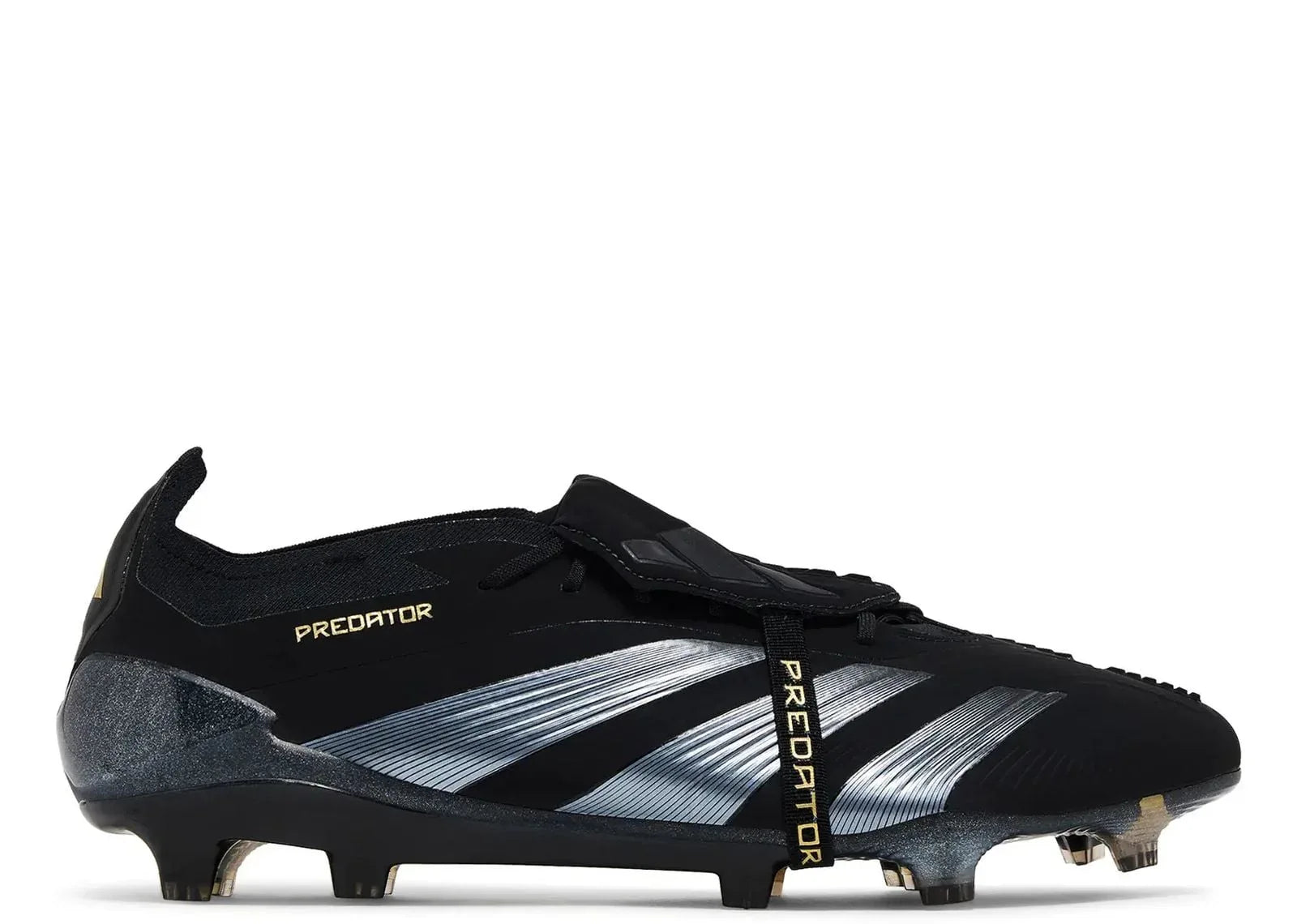 adidas Predator Elite Foldover Tongue FG Core Black Carbon Gold Metallic
