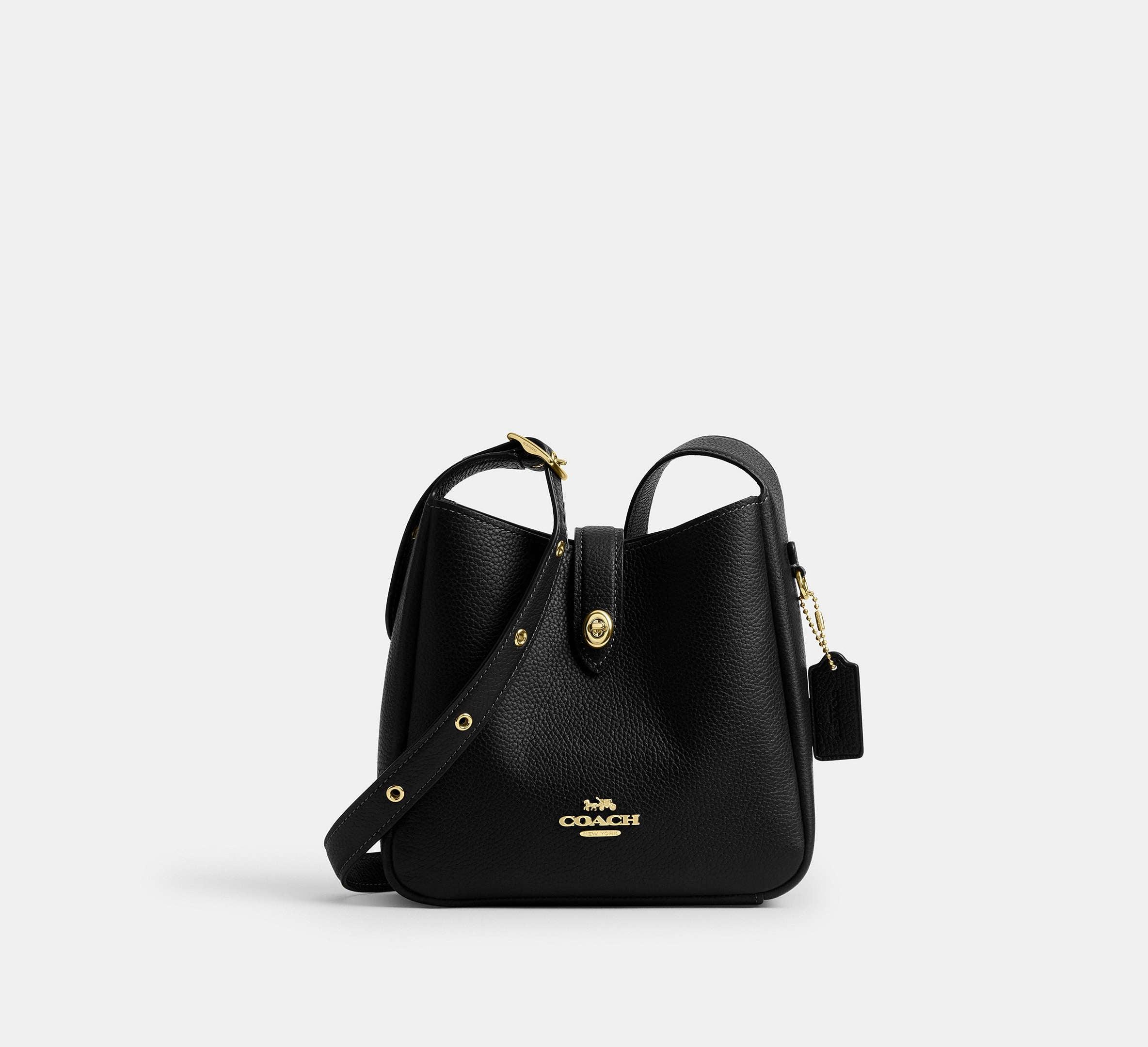 Coach Hadley Mini Crossbody Bag – Gold/Black - Mind Türkiye