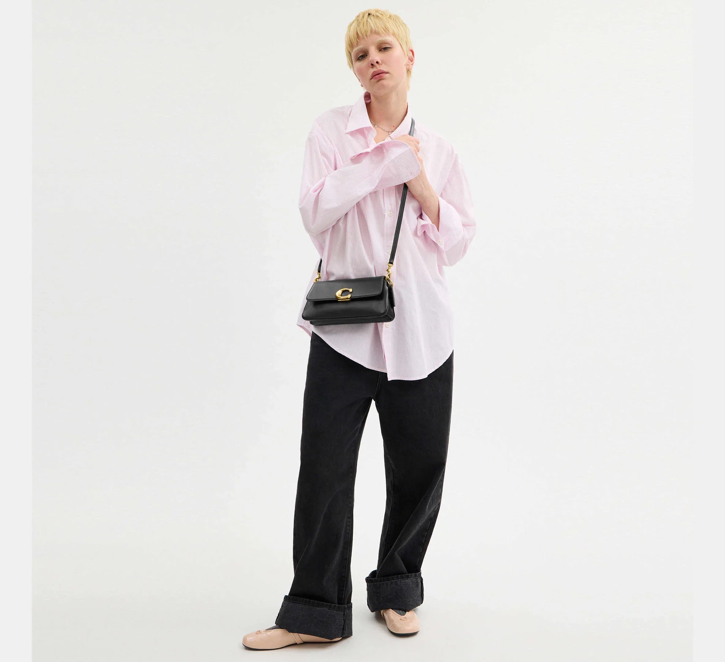 Coach Jet Shoulder Bag – Brass/Black - Mind Türkiye