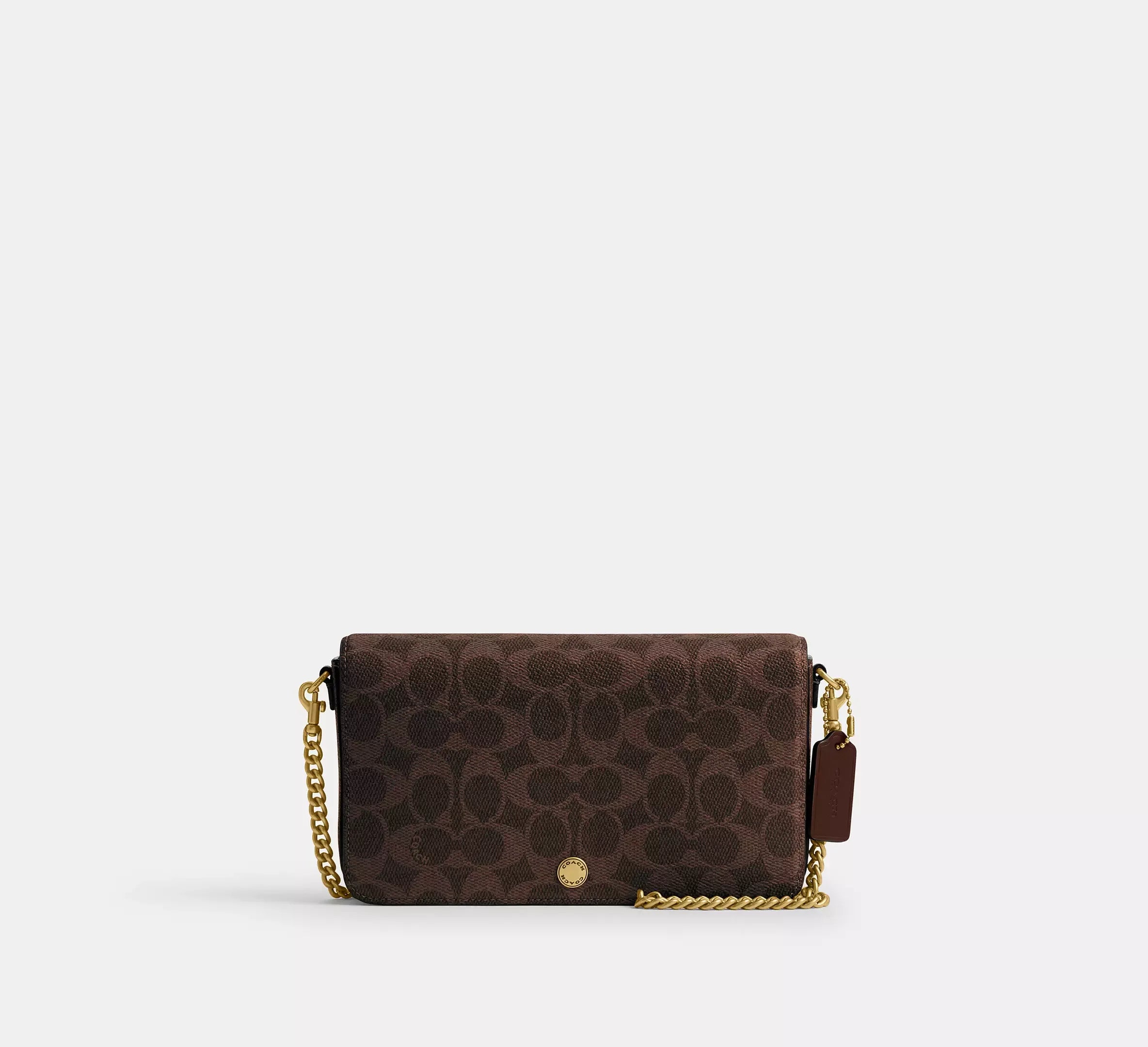 Coach Mila Crossbody Bag In Signature SEZON – Brass/Maple - Mind Türkiye