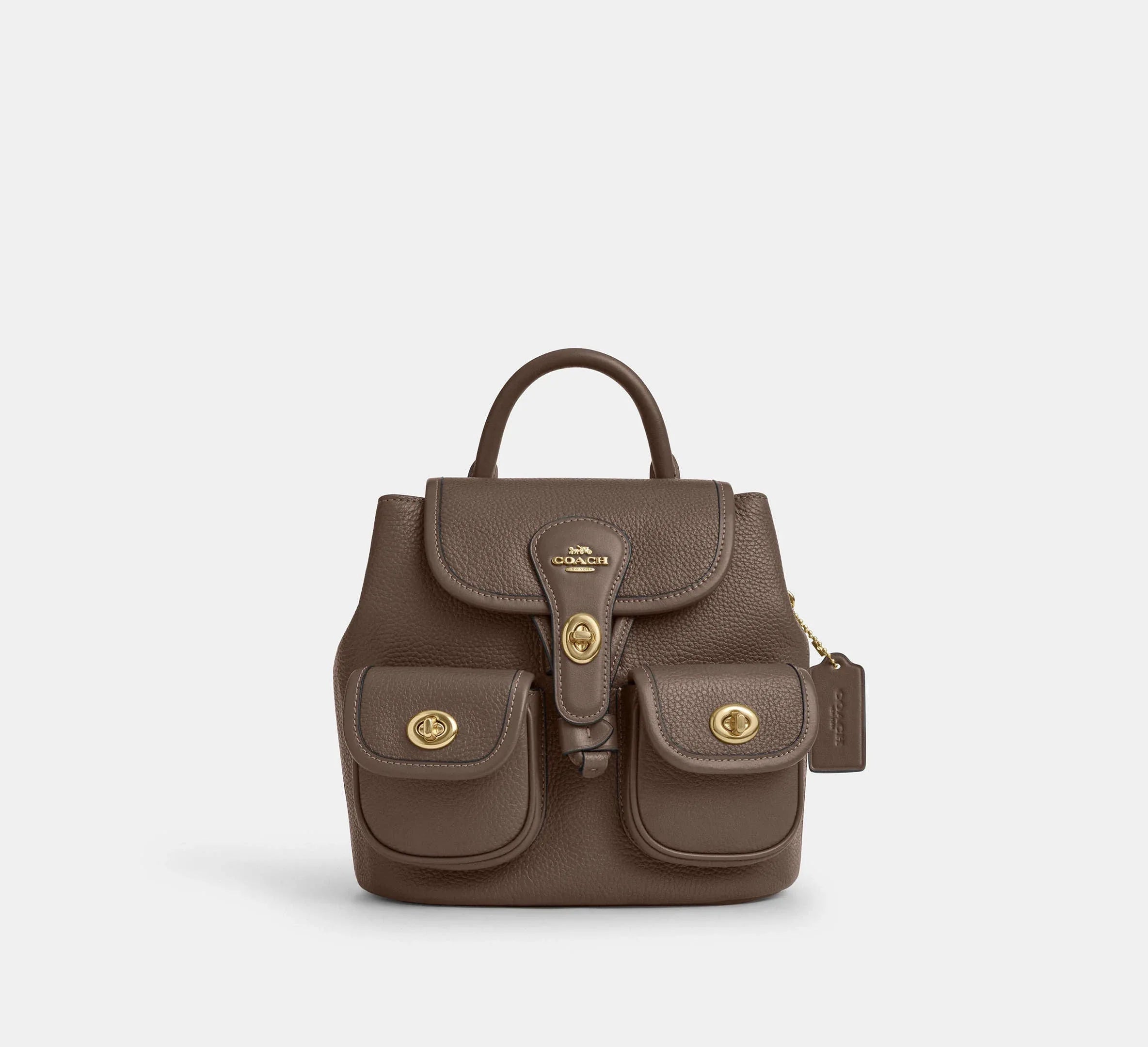 Coach Hadley Backpack – Gold/Dark Stone - Mind Türkiye