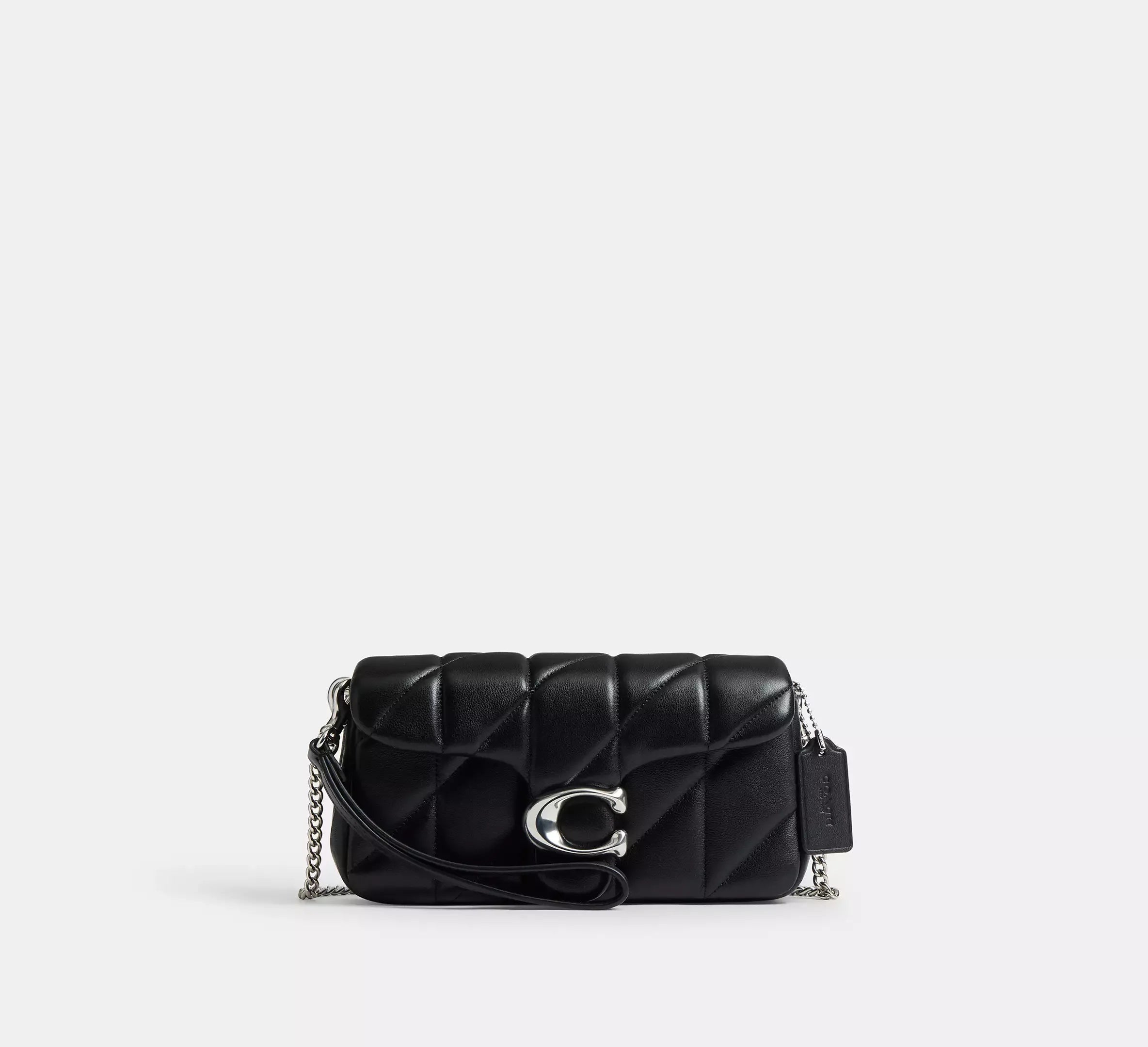 Coach Tabby Chain Crossbody Bag 19 With Quilting – Smooth Leather/Silver/Black - Mind Türkiye