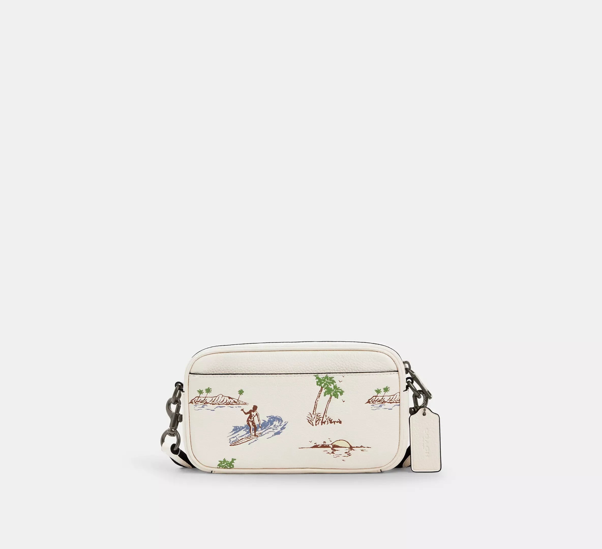 Coach Jayden Crossbody Bag With Surf Print – Gunmetal/Chalk Multi - Mind Türkiye