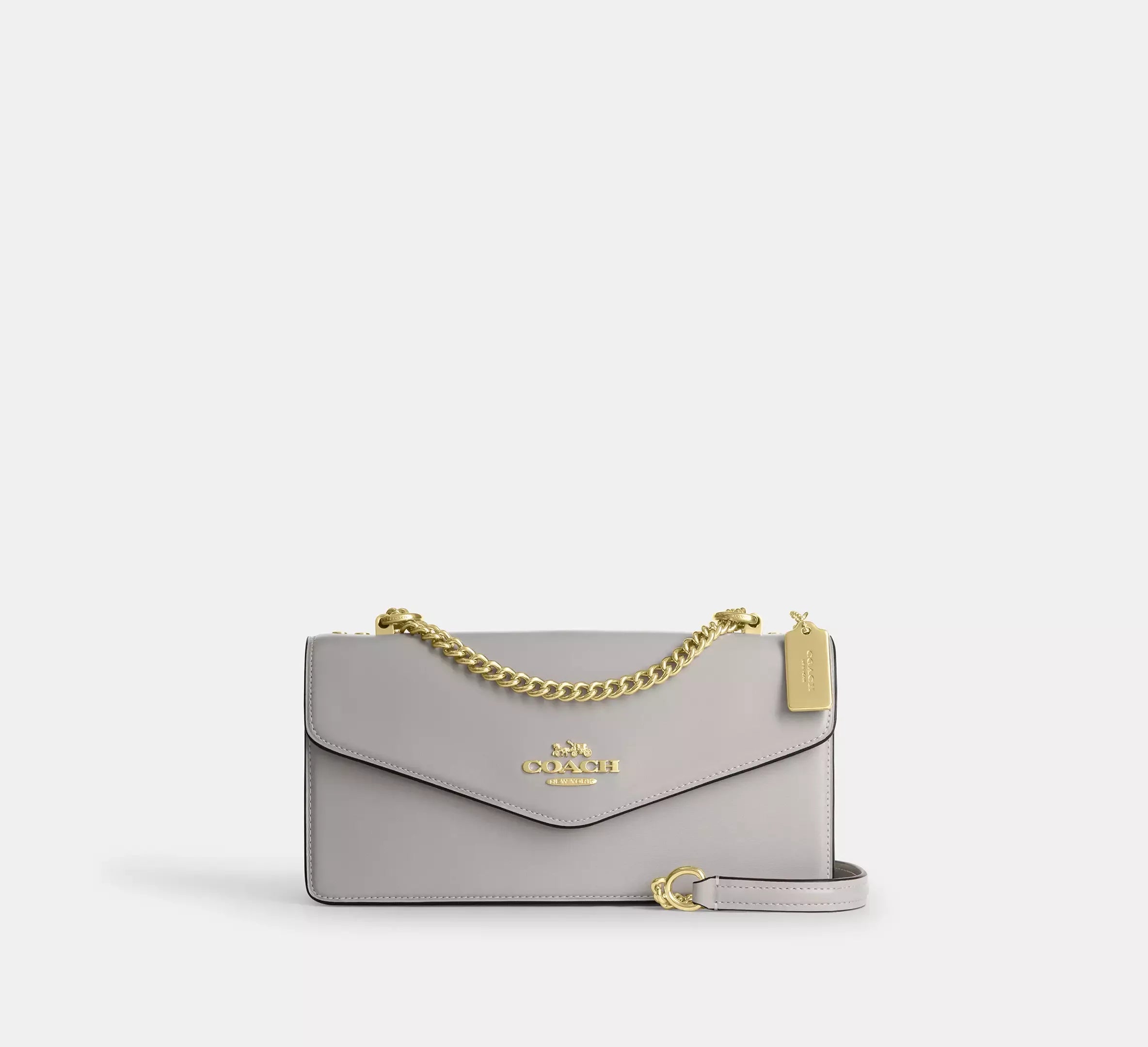 Coach Klare Envelope Crossbody Bag – Gold/Dove Grey - Mind Türkiye
