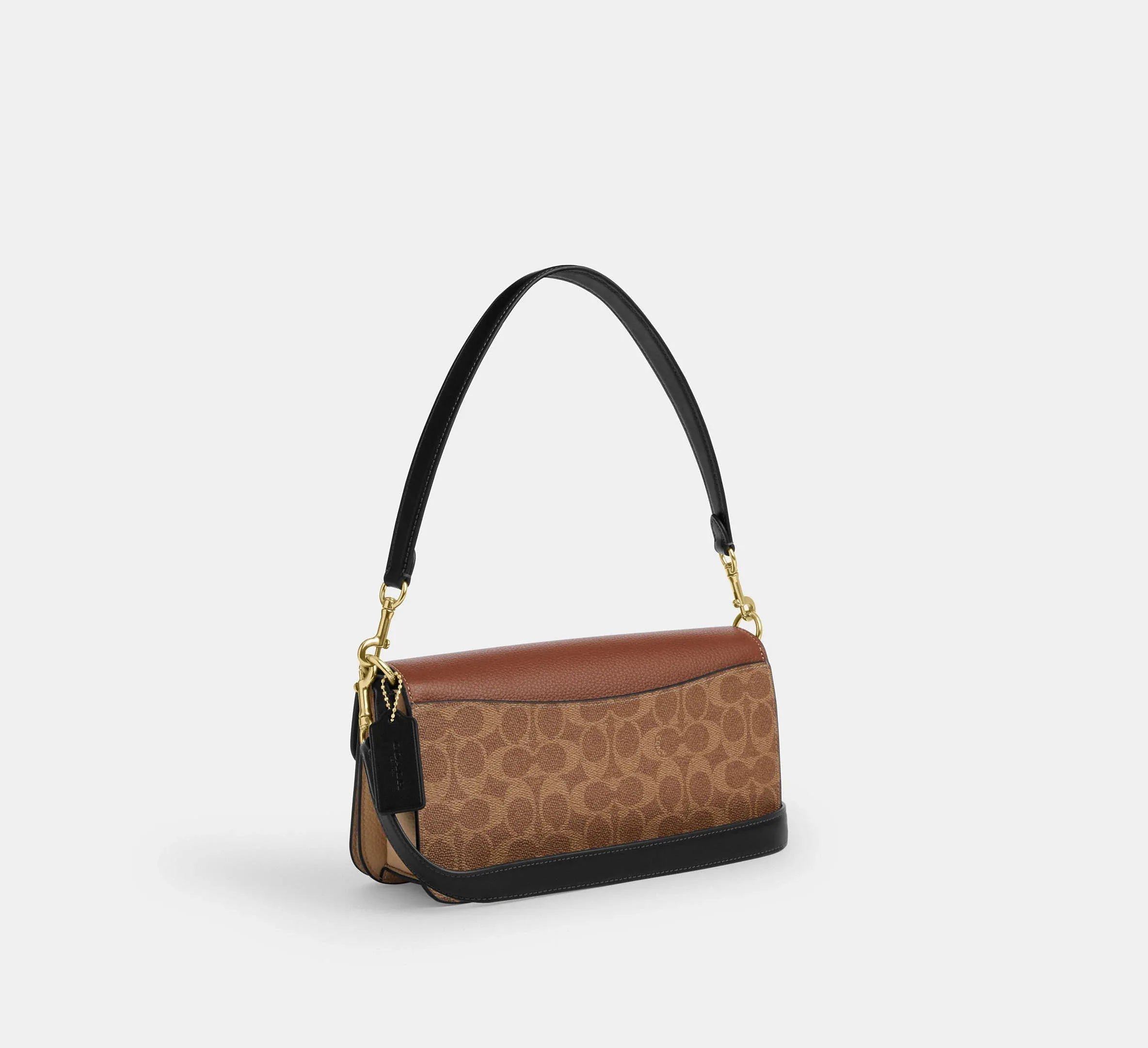 Coach Morgan Shoulder Bag In Colorblock Signature – Gold/Tan Multi - Mind Türkiye