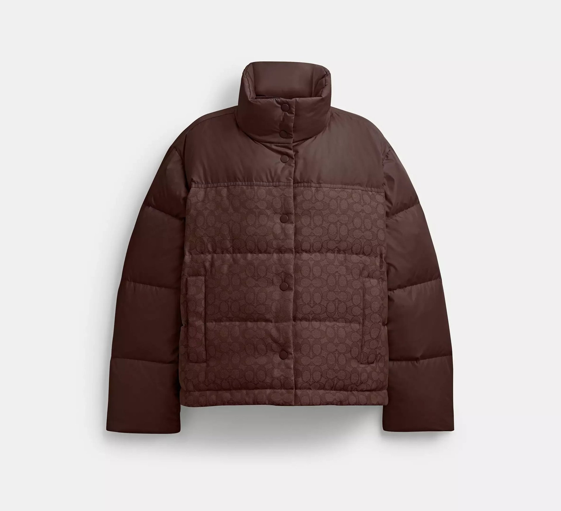 Coach Signature Down Jacket – Maple - Mind Türkiye