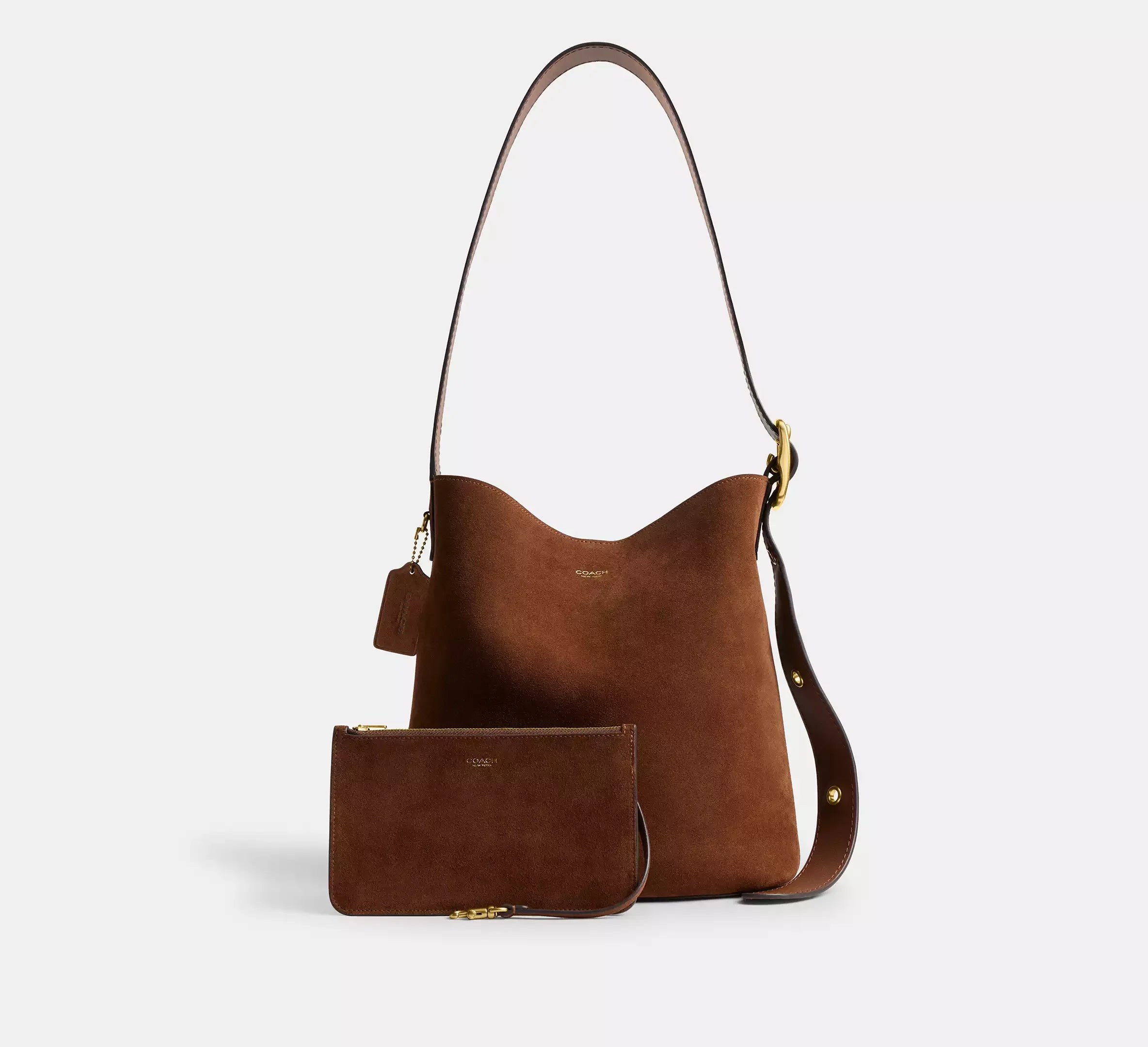 Coach Bleecker Bucket Bag – Brass/Warm Brown - Mind Türkiye