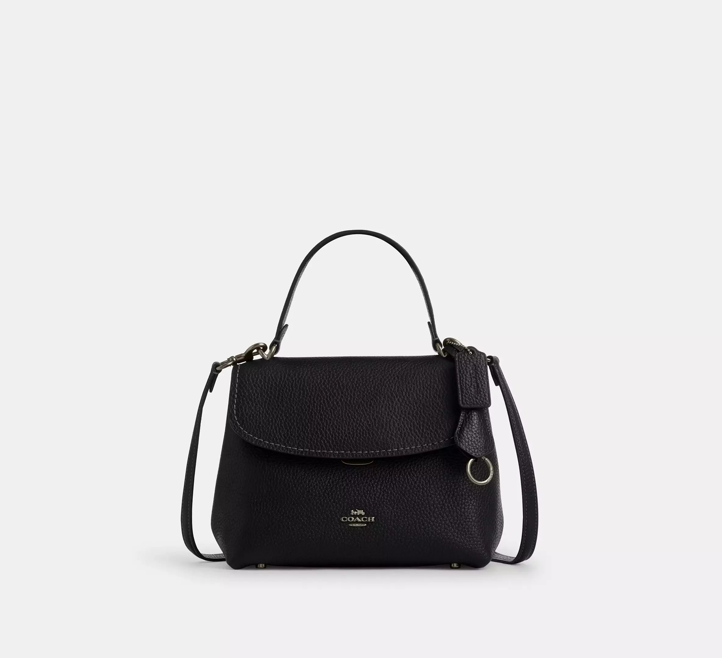 Coach Emory Top Handle Bag – Gunmetal/Black - Mind Türkiye