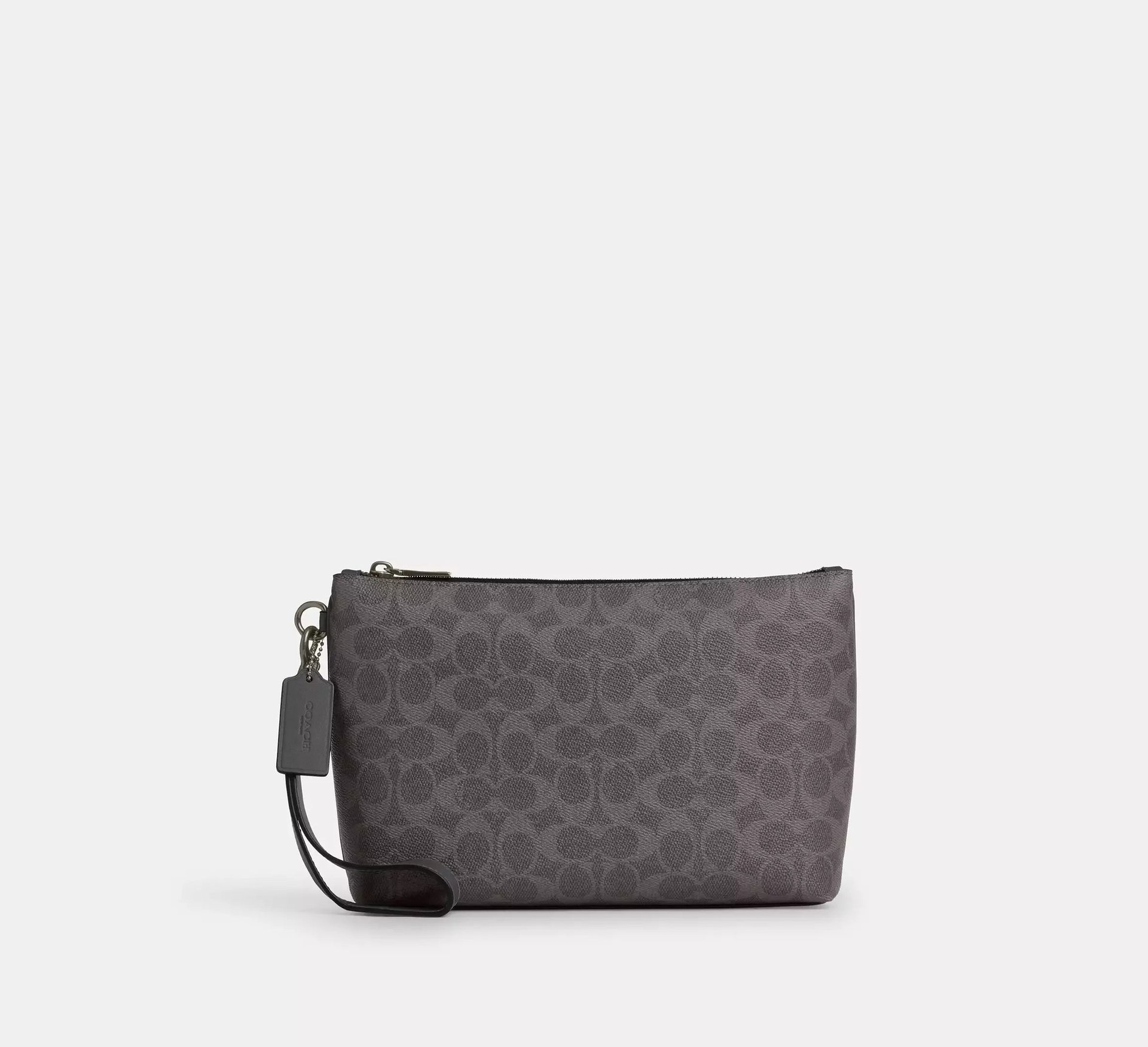 Coach Pouch In Signature – Gunmetal/Grey/Charcoal - Mind Türkiye