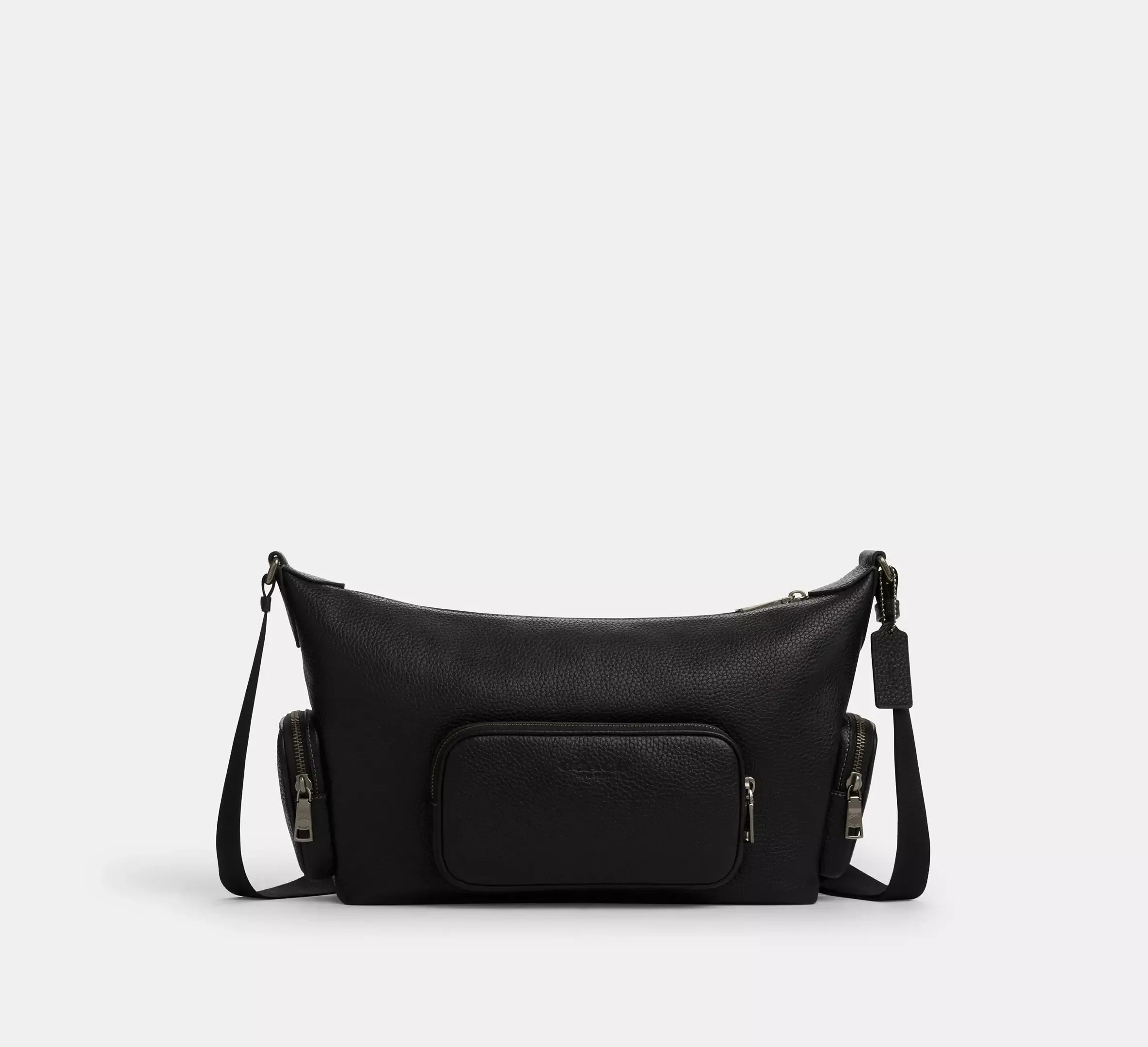 Coach Finn Crossbody Bag With Pockets – Gunmetal/Black - Mind Türkiye