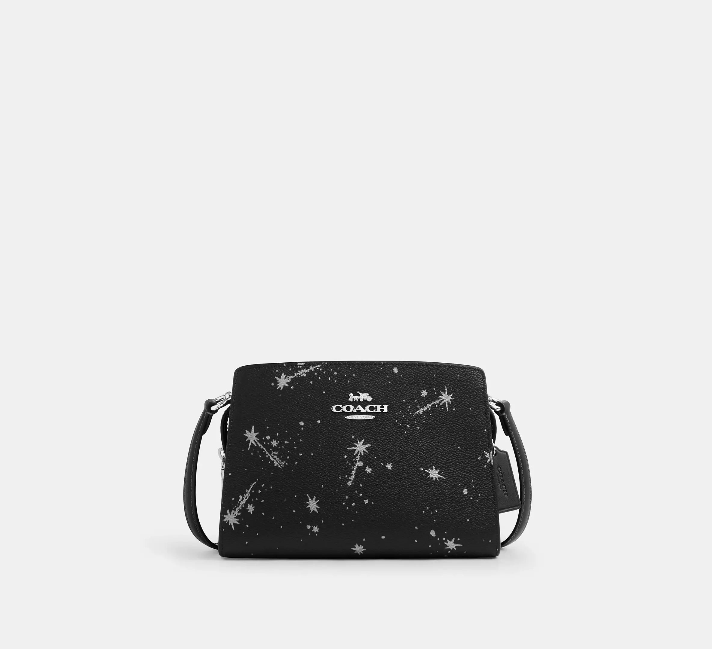 Coach Gia Crossbody Bag With Star Print – Silver/Black Multi - Mind Türkiye