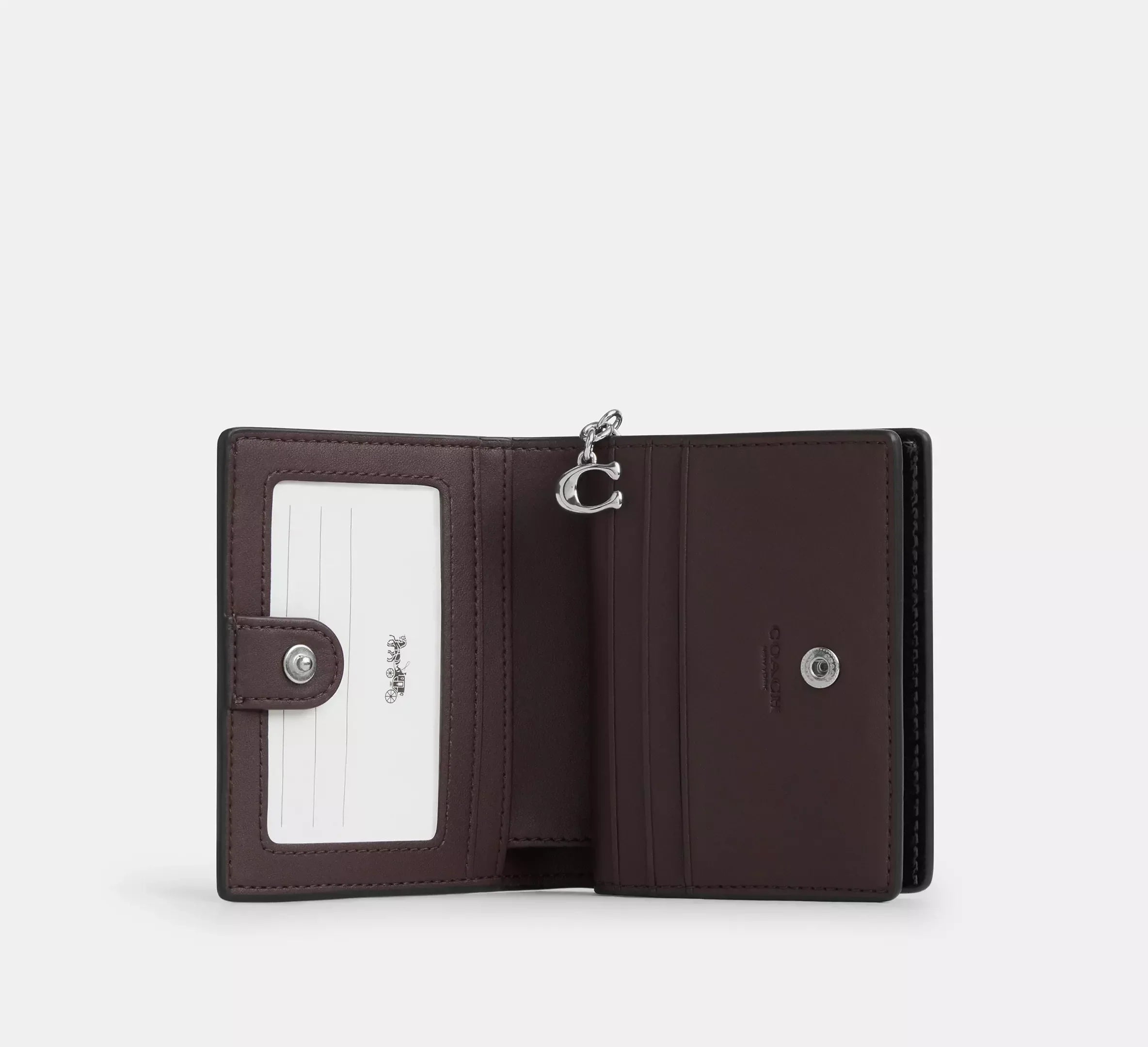 Coach Snap Wallet – Silver/Black - Mind Türkiye