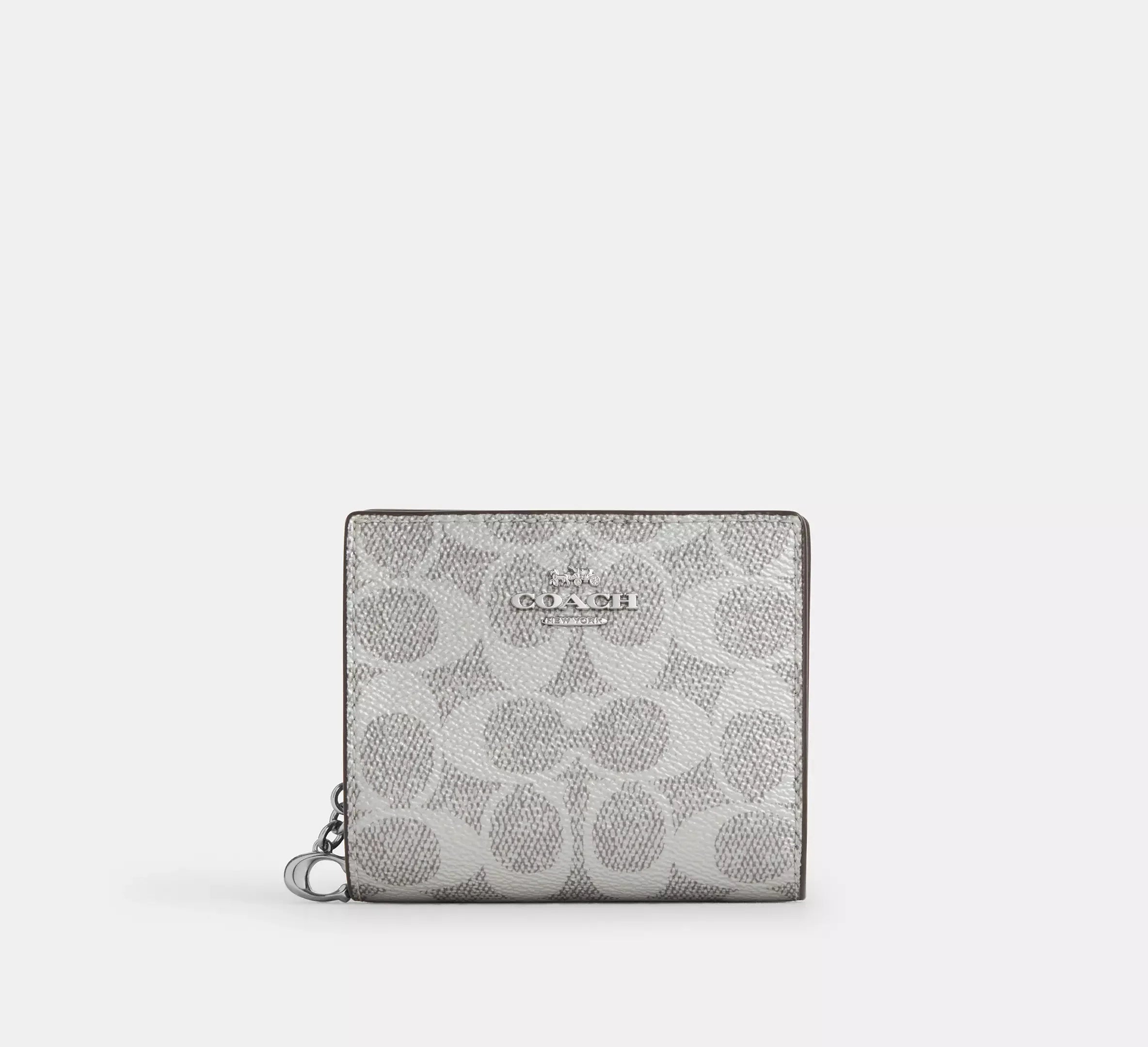 Coach Snap Wallet In Signature – Silver - Mind Türkiye