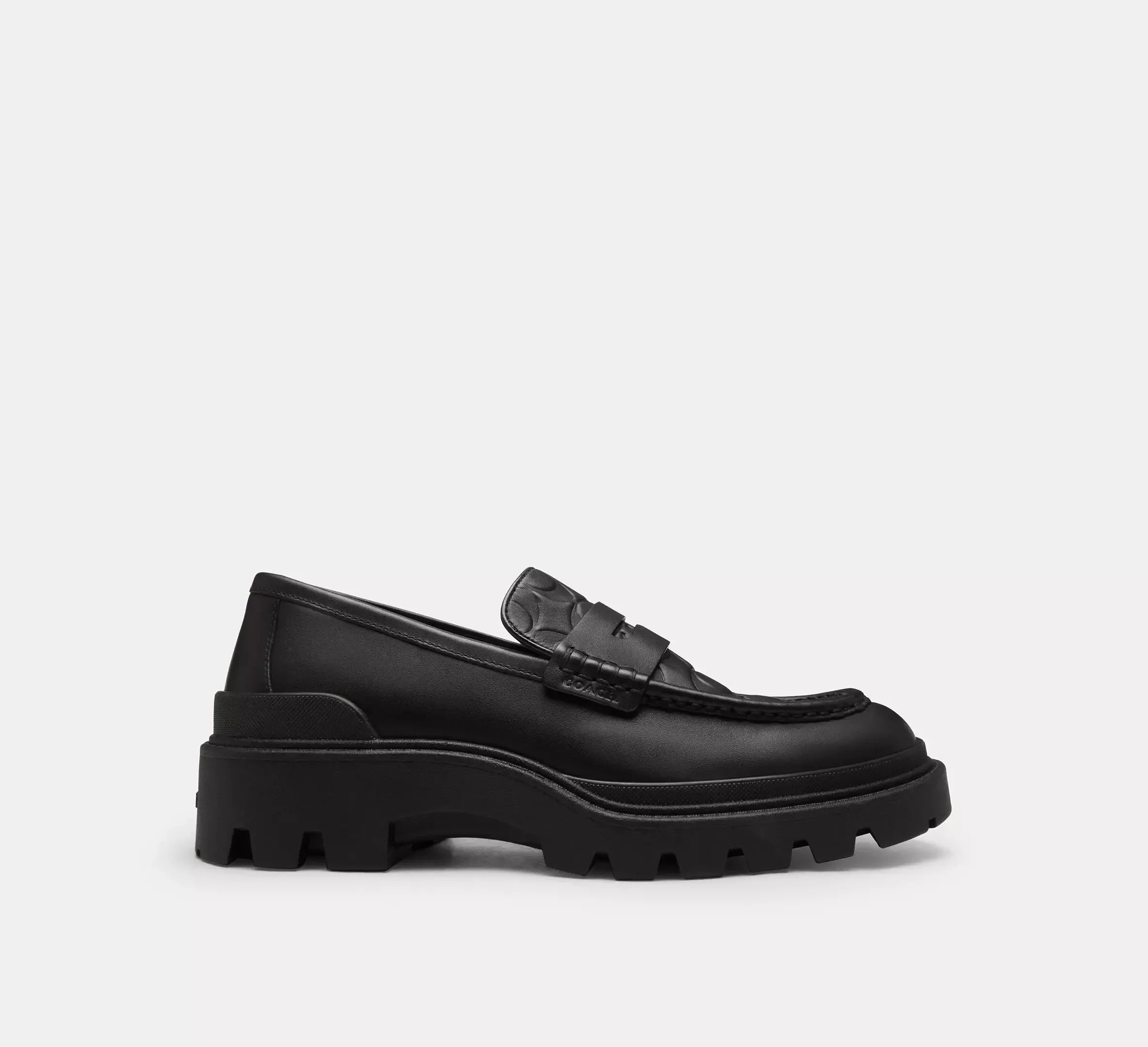 Coach Men’s Loafer In Signature Leather – Black - Mind Türkiye