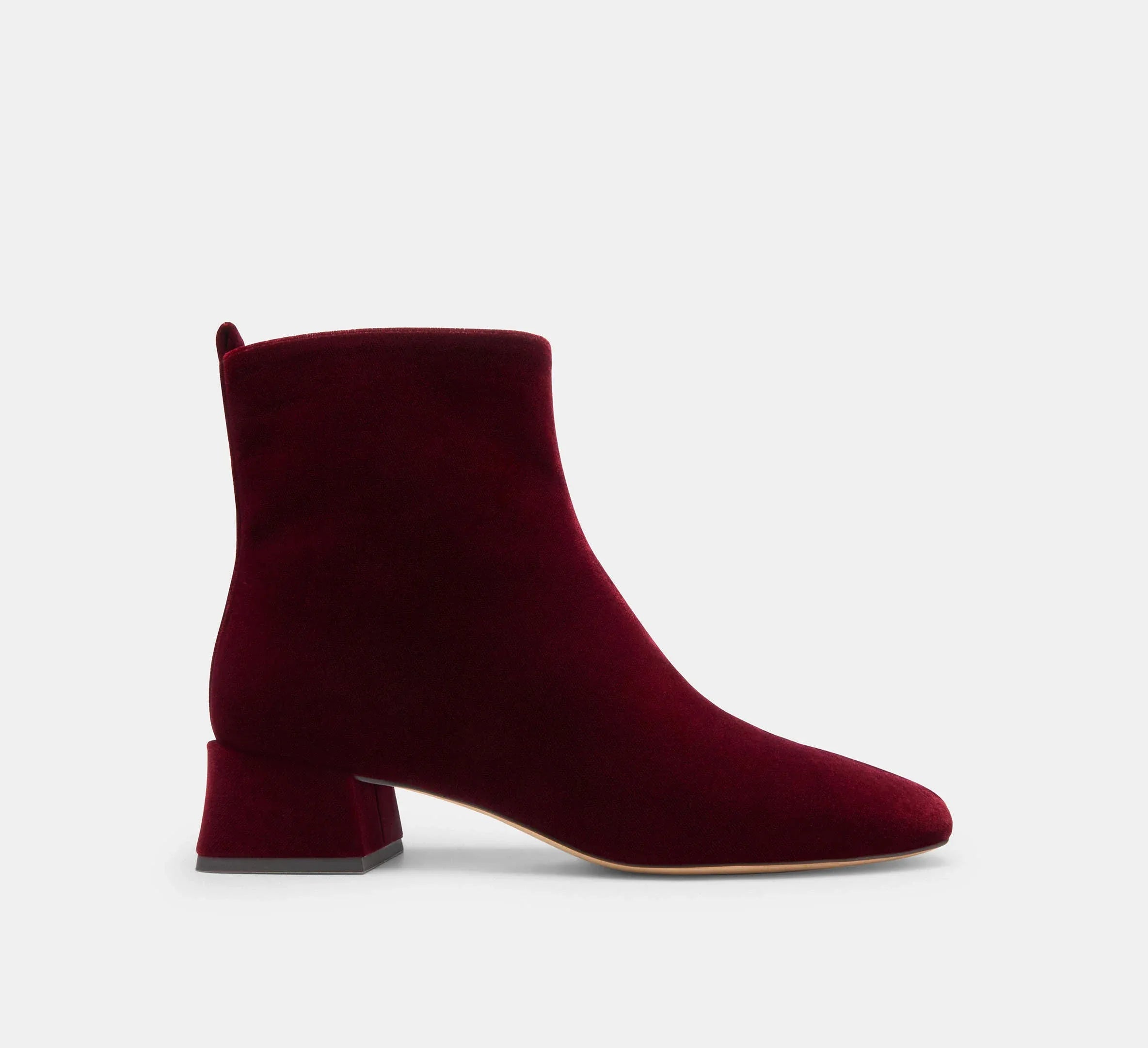 Coach Block Heel Bootie – Burgundy/Merlot - Mind Türkiye