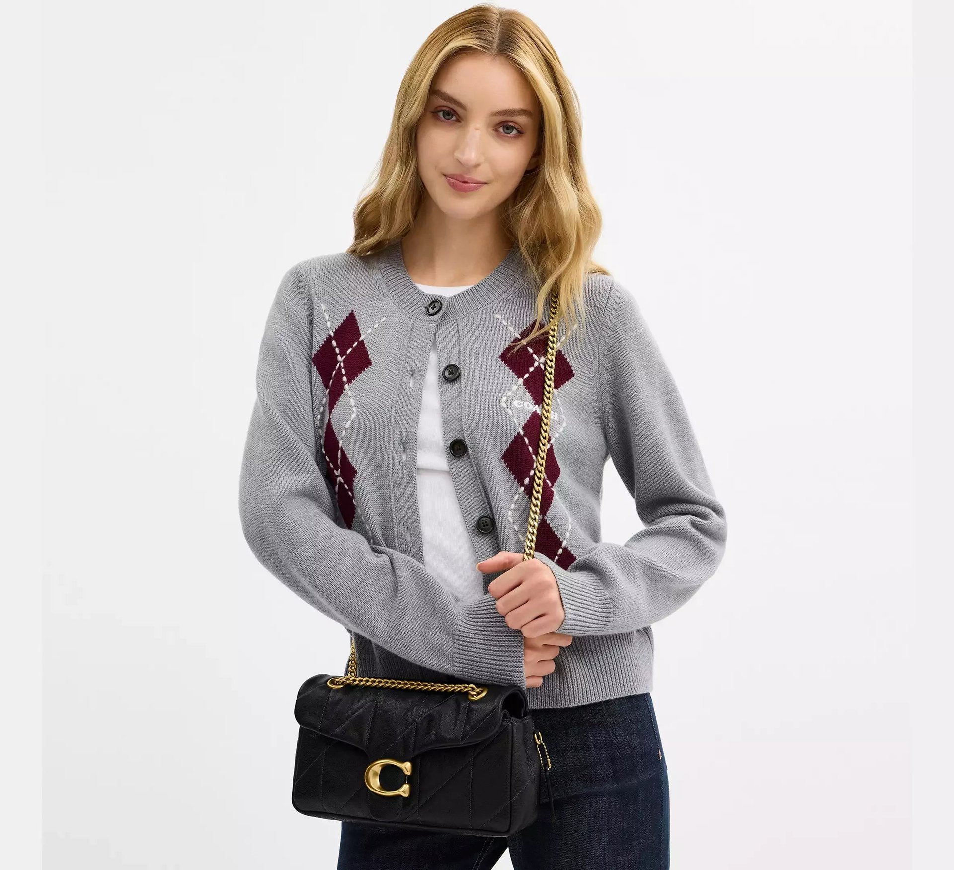 Coach Tabby Shoulder Bag 26 With Quilting – Brass/Black - Mind Türkiye