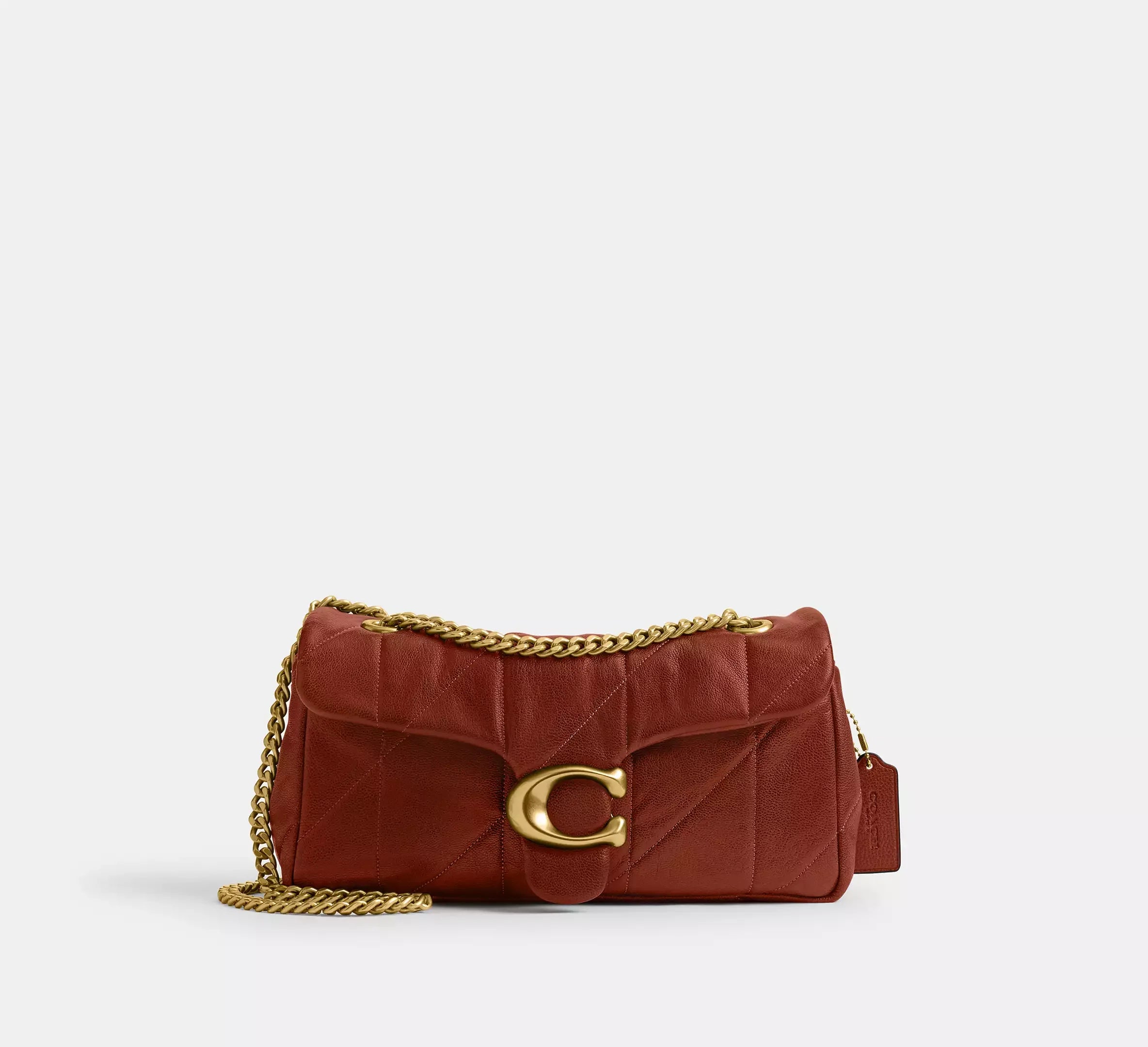 Coach Tabby Shoulder Bag 26 With Quilting – Brass/Pecan - Mind Türkiye