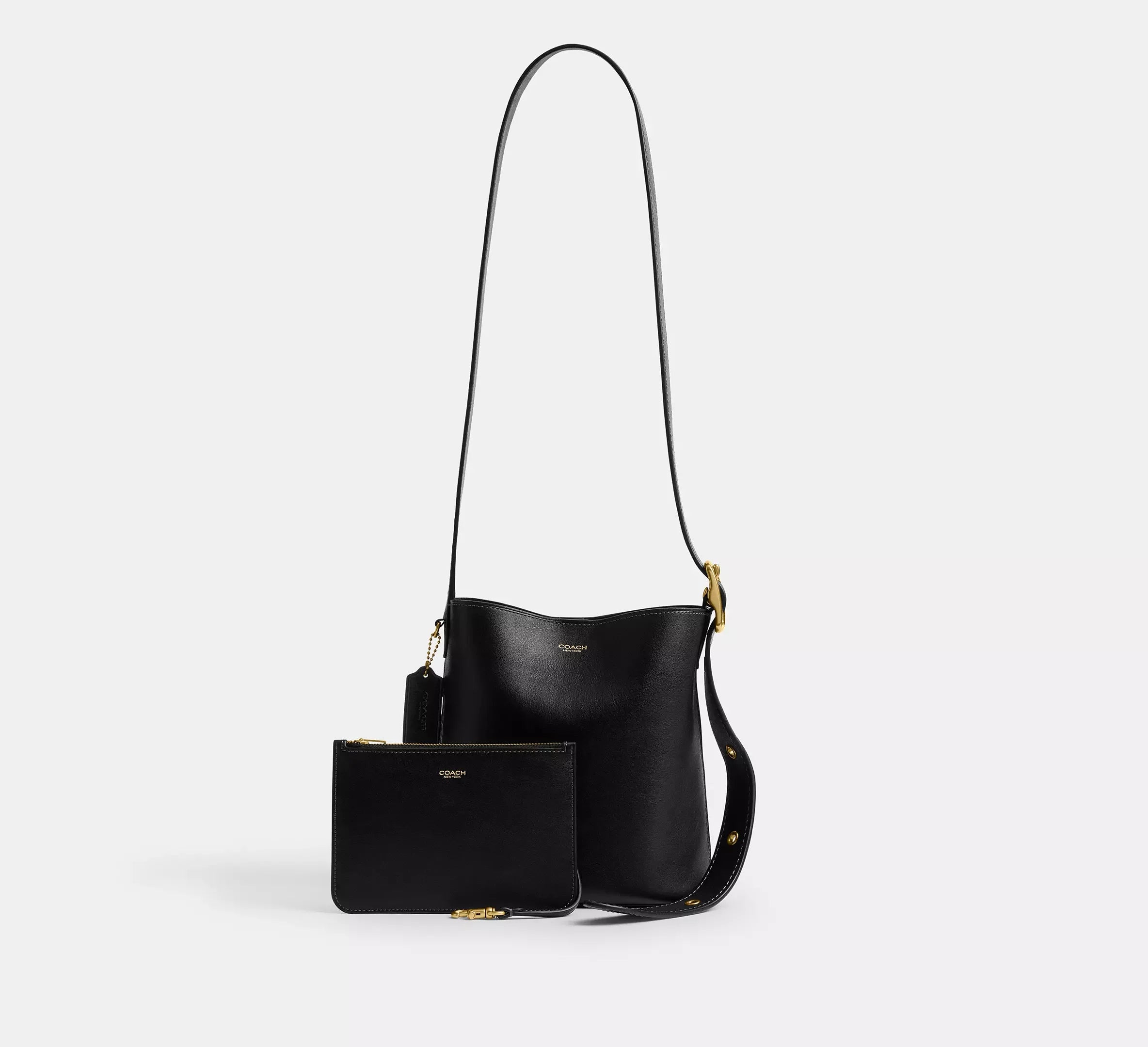 Coach Bleecker Bucket Bag 21 – Brass/Black - Mind Türkiye
