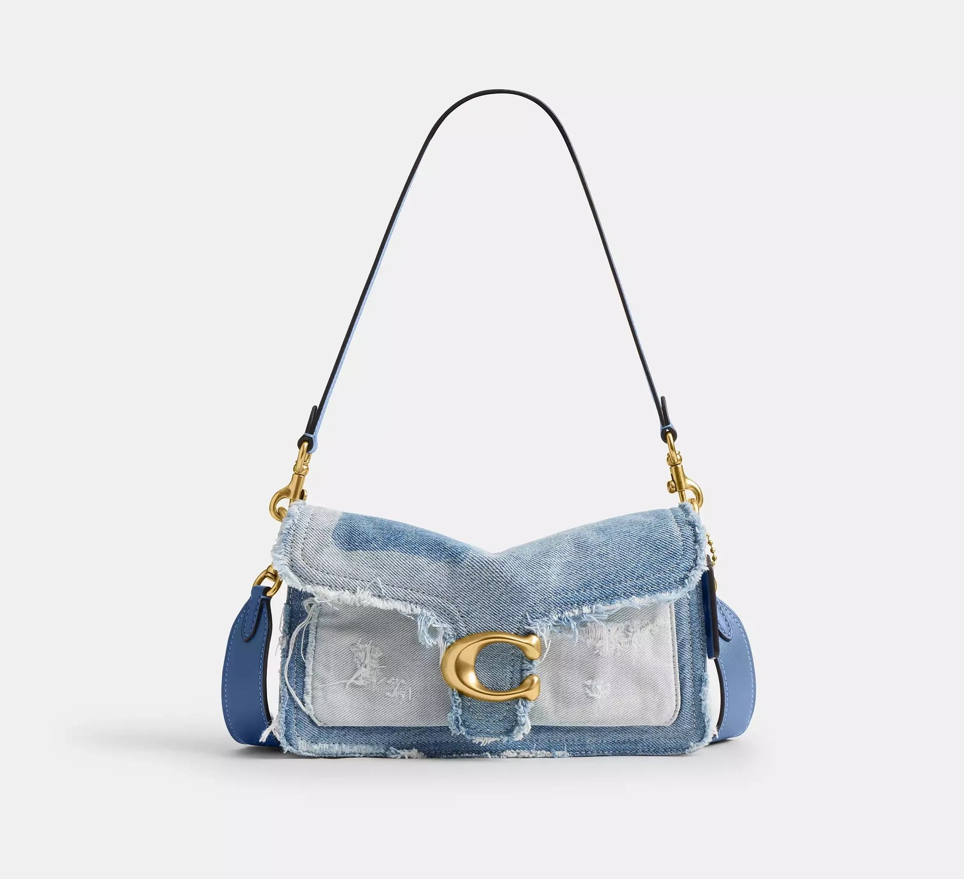 Coach Tabby Shoulder Bag 26 With Repurposed Denim Patchwork – Denim/Brass/Denim - Mind Türkiye