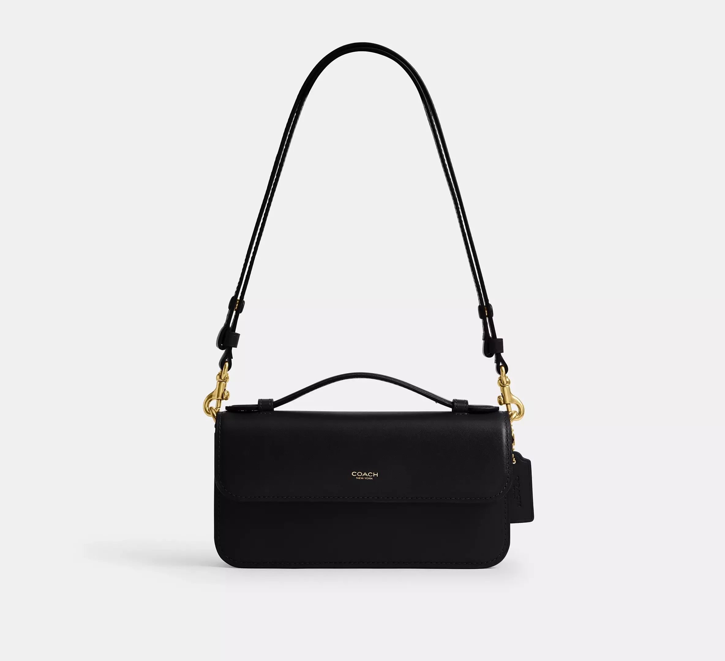 Coach Elora Top Handle Crossbody Bag SEZON – Brass/Black - Mind Türkiye
