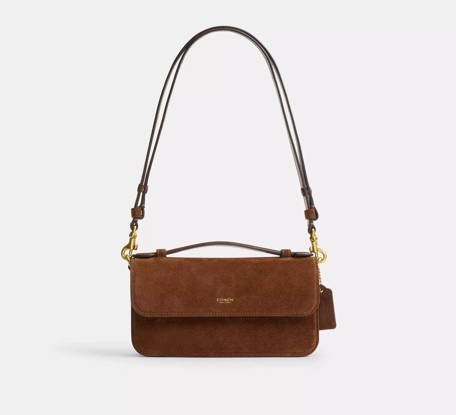 Coach Elora Top Handle Crossbody Bag SEZON – Brass/Warm Brown - Mind Türkiye