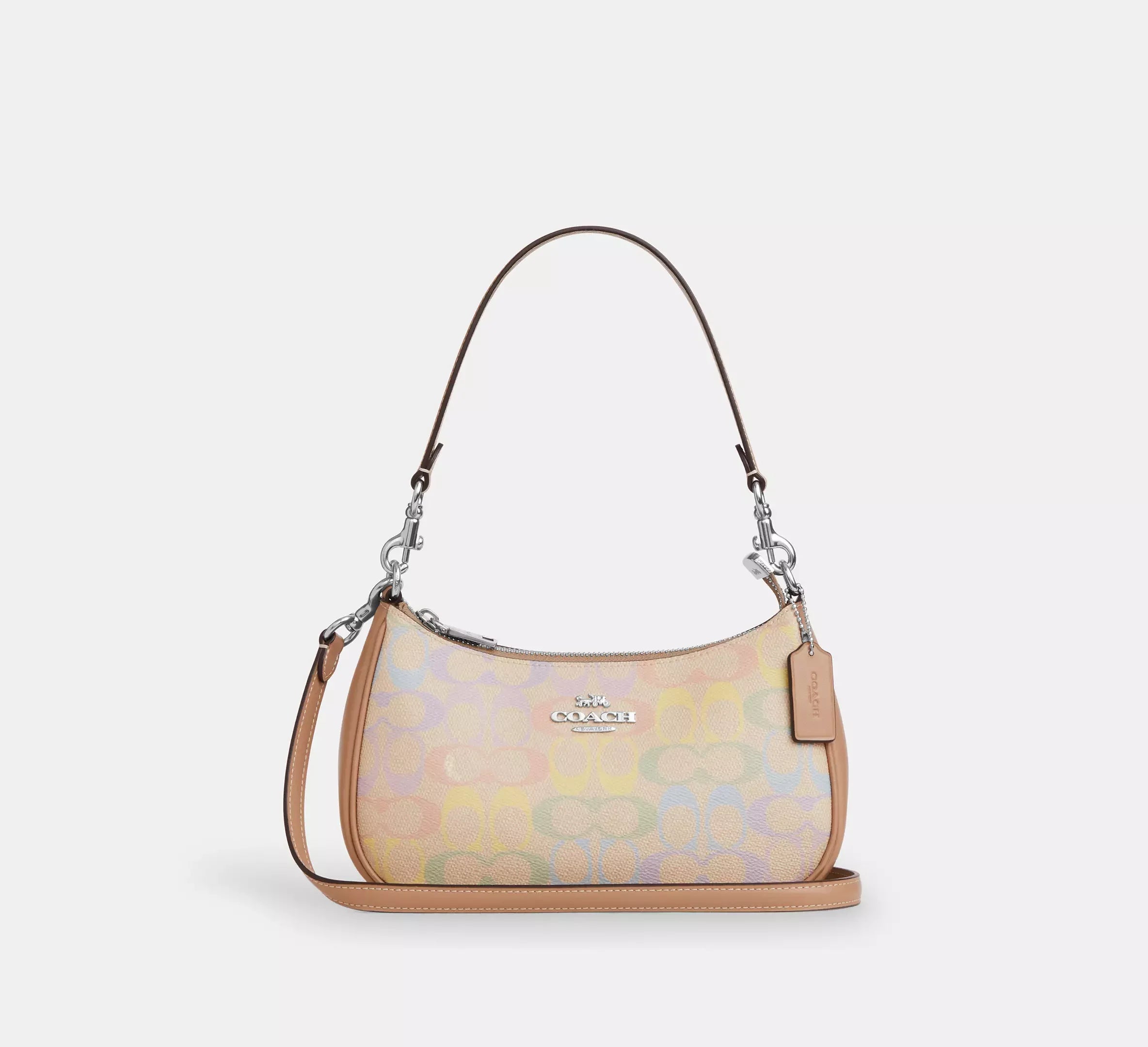 Coach Teri Shoulder Bag In Rainbow Signature – Silver - Mind Türkiye