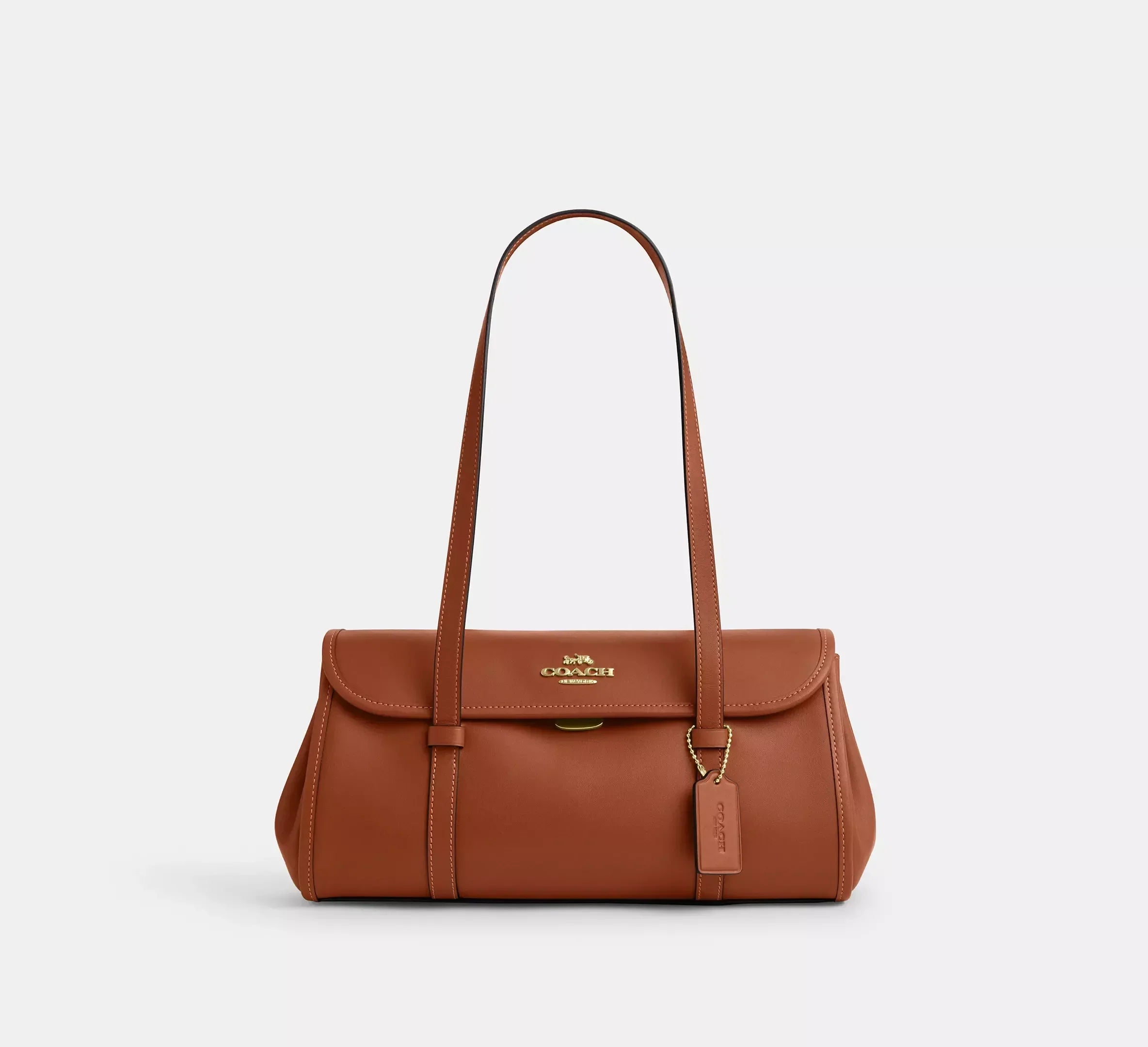 Coach Bridget Flap Shoulder Bag – Gold/Tan - Mind Türkiye