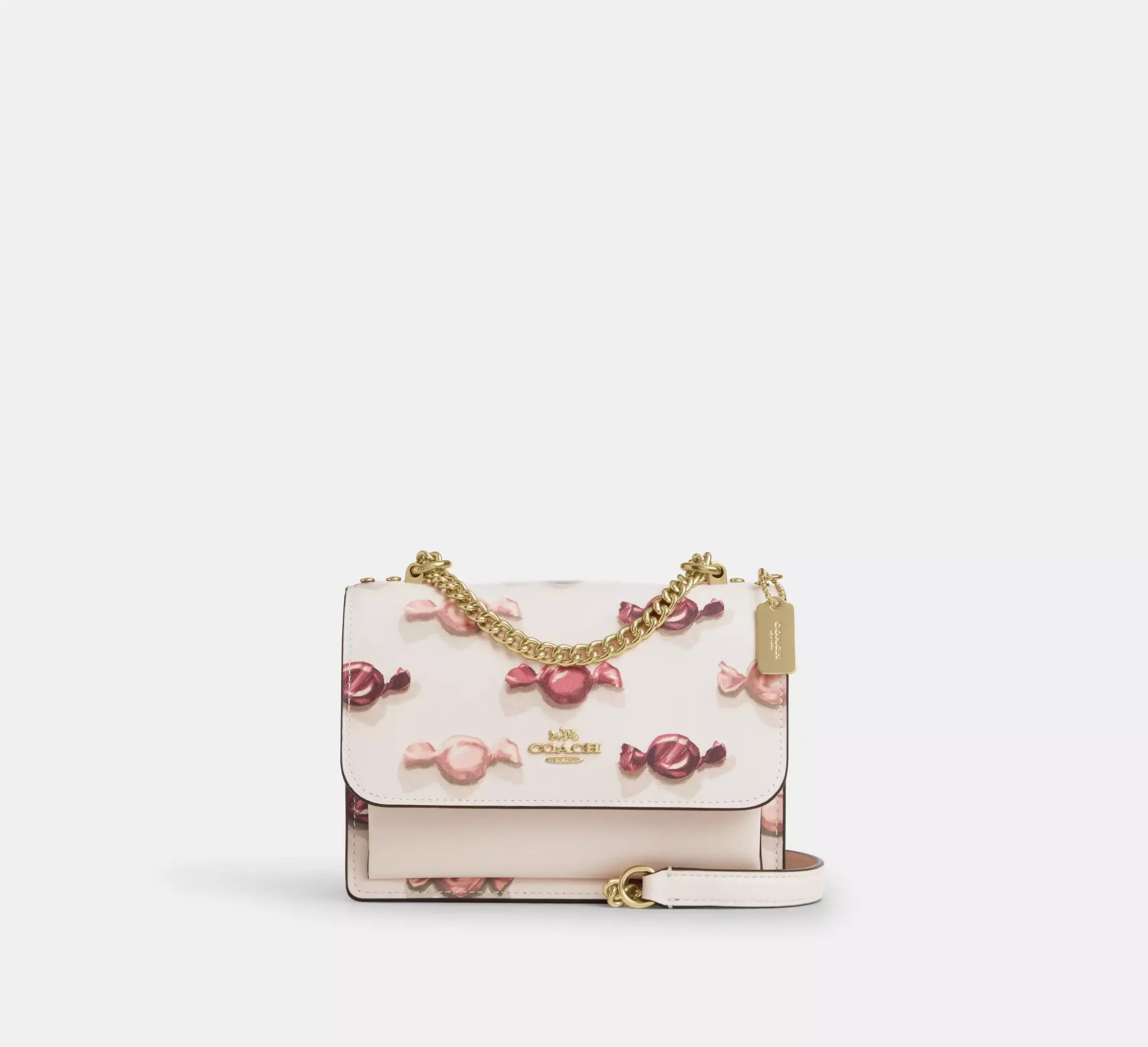Coach Mini Klare Crossbody Bag With Candy Print – Gold/Chalk/Chalk - Mind Türkiye