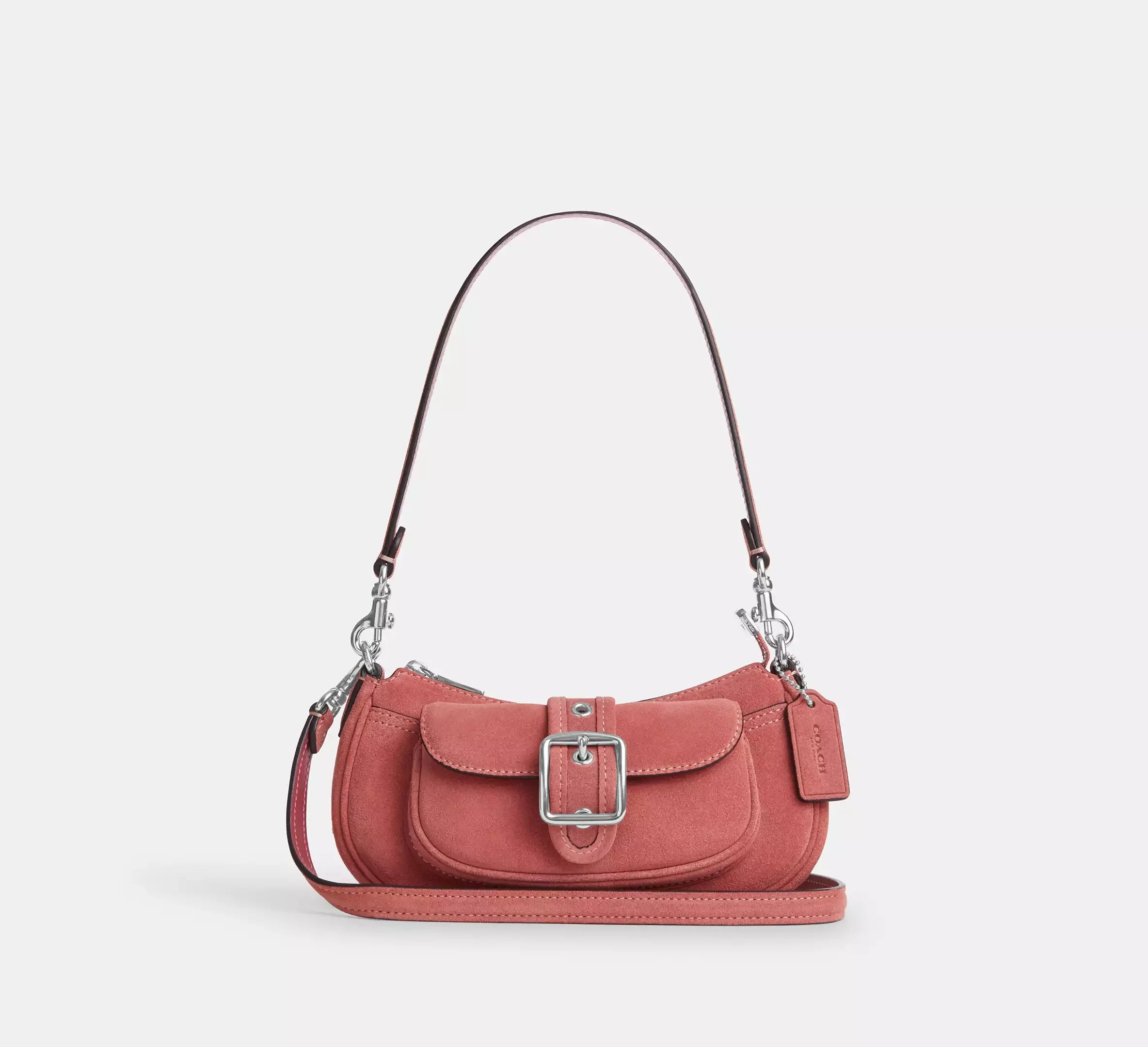 Coach Ashton Mini Shoulder Bag – Silver/Pink - Mind Türkiye