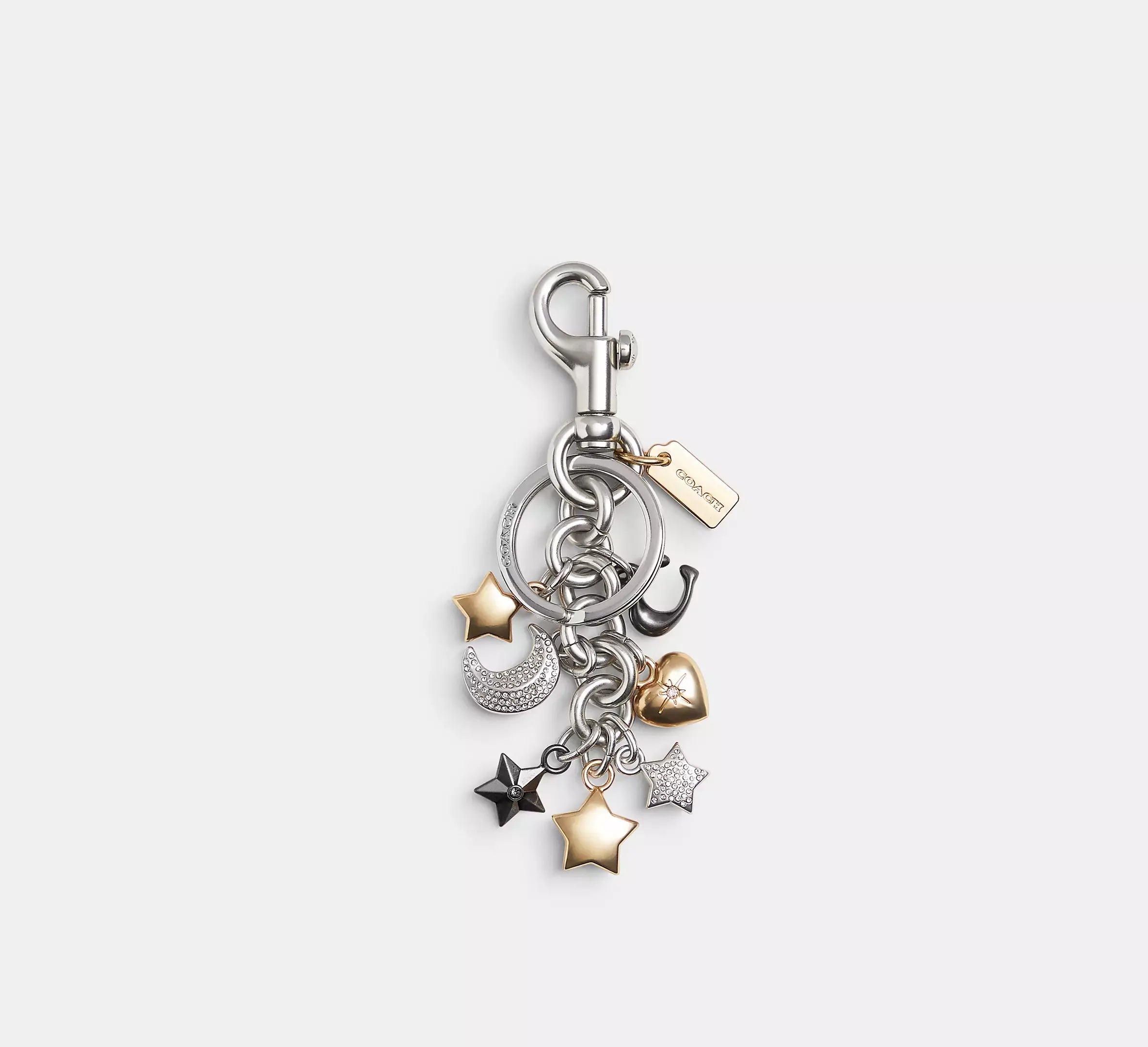 Coach Star Cluster Bag Charm – Silver/Multi - Mind Türkiye
